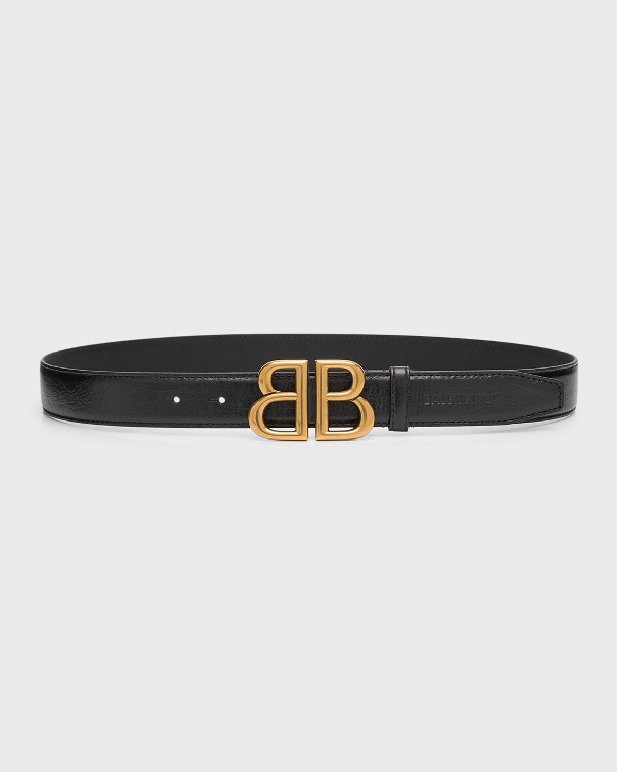 Shop Balenciaga Monaco Belt 30 In 1000 Black