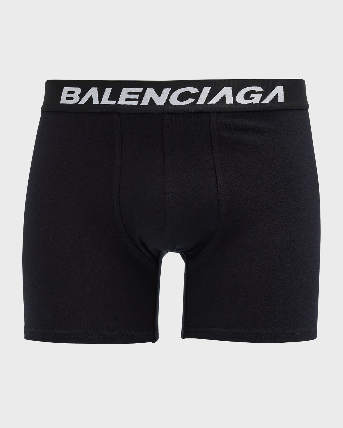 Shop Balenciaga Men's Racer Boxer Briefs In 9060 White/black