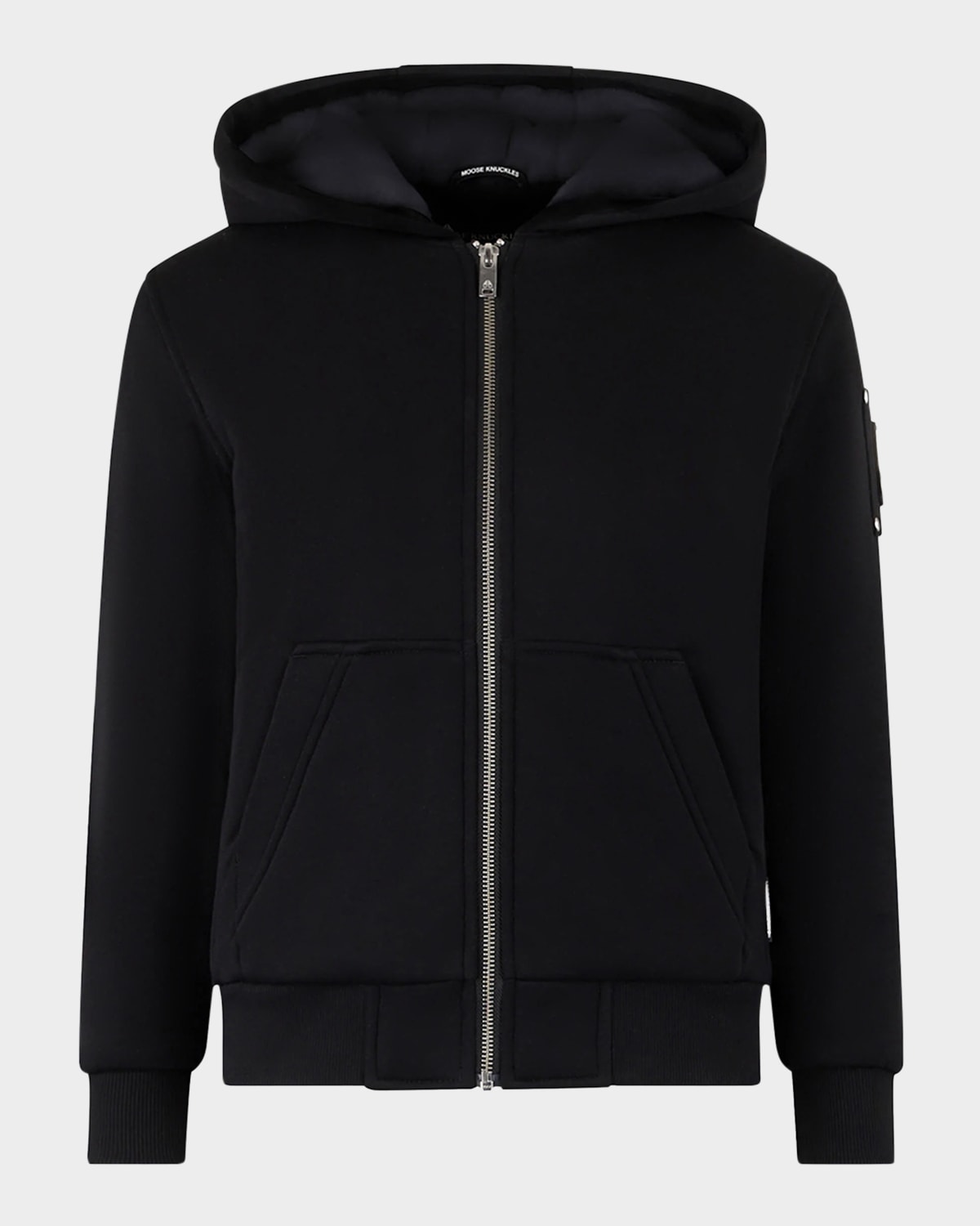 Shop Moose Knuckles Kid's Classic Bunny Jacket In Black Black