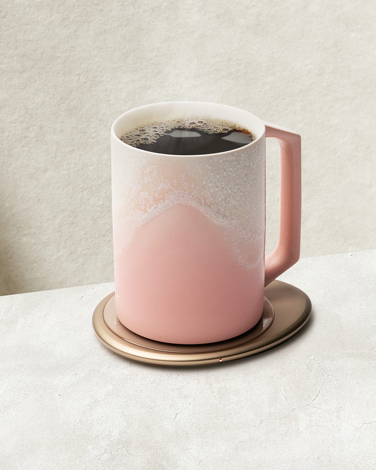Ohom Self-heating Ceramic Mug In Fuchsia Cloud
