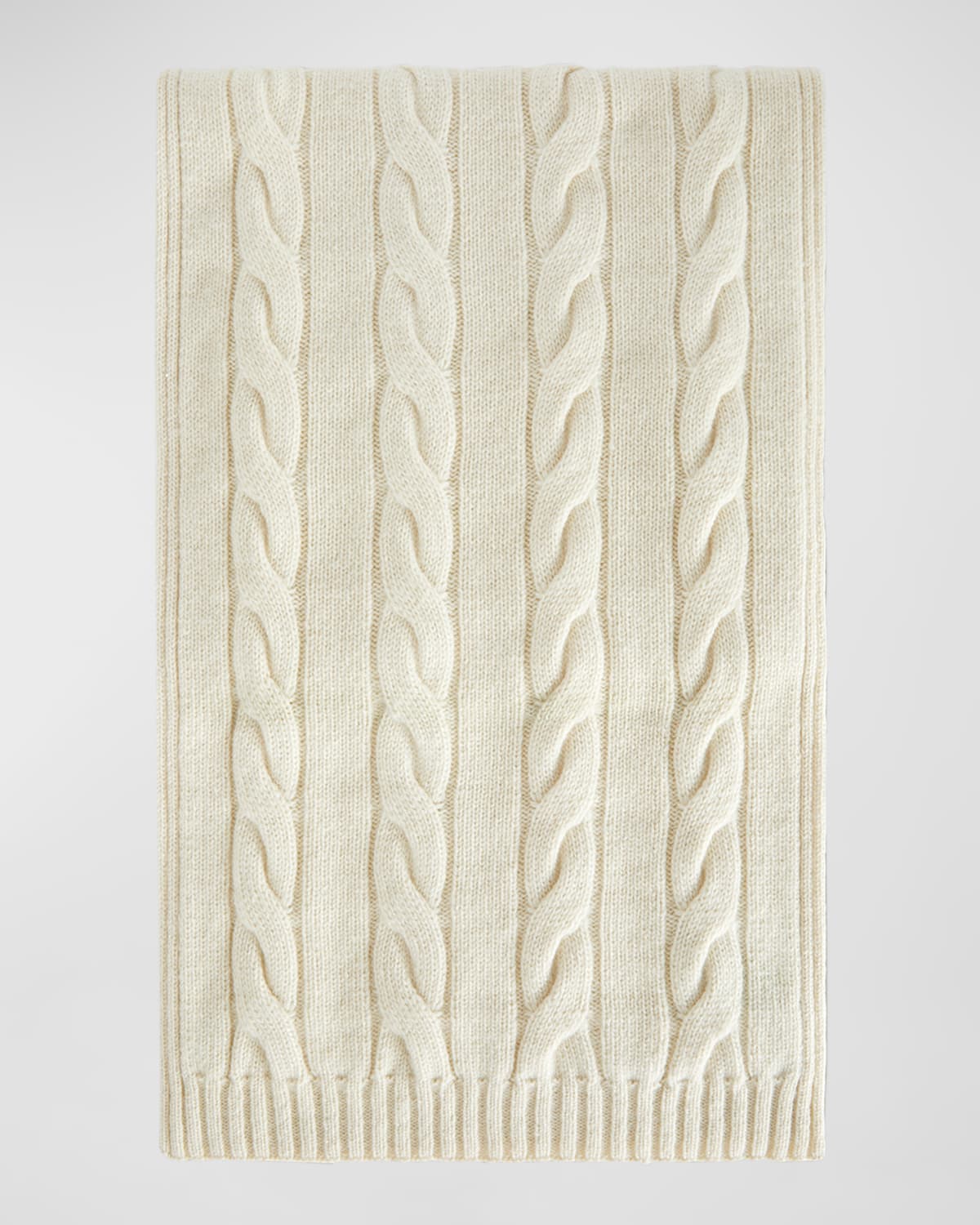 Cashmere Cable Knit Scarf