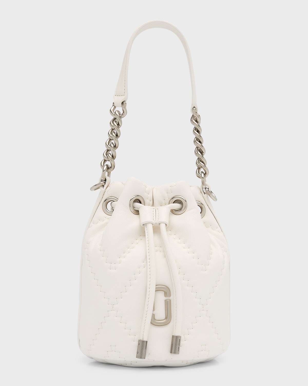 Marc Jacobs 퀼트 레더 J 마크 버킷백