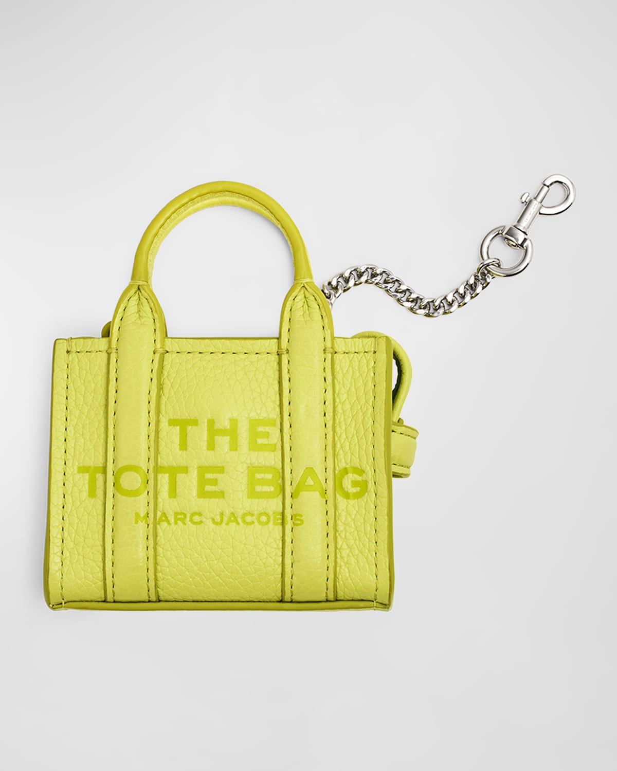 Shop Marc Jacobs The Nano Tote Bag Charm In Limoncello