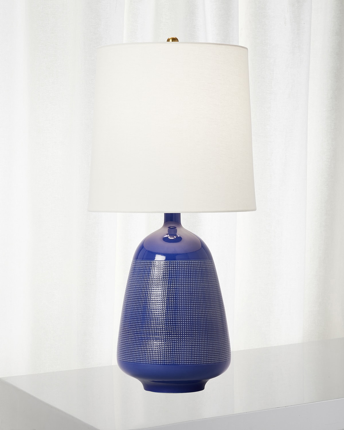 Shop Visual Comfort Studio Ornella 27" Table Lamp By Aerin In Blue Celadon