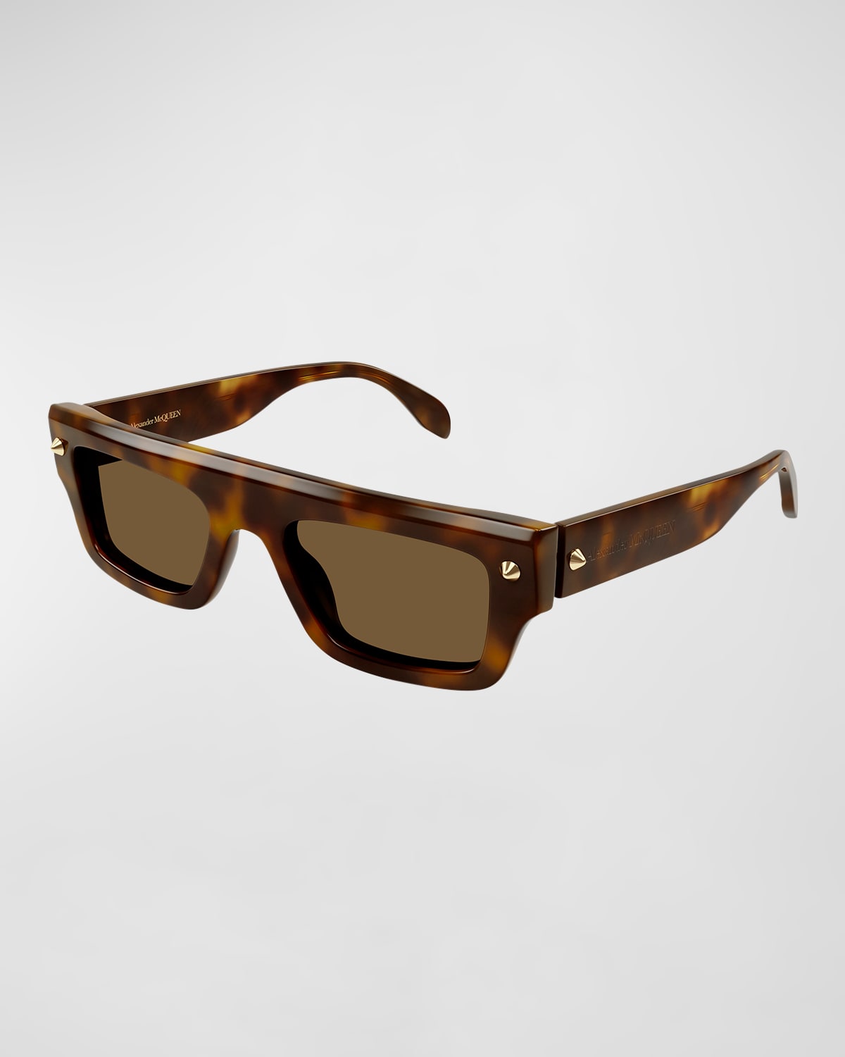 Men's AM0427SM Acetate Rectangle Sunglasses