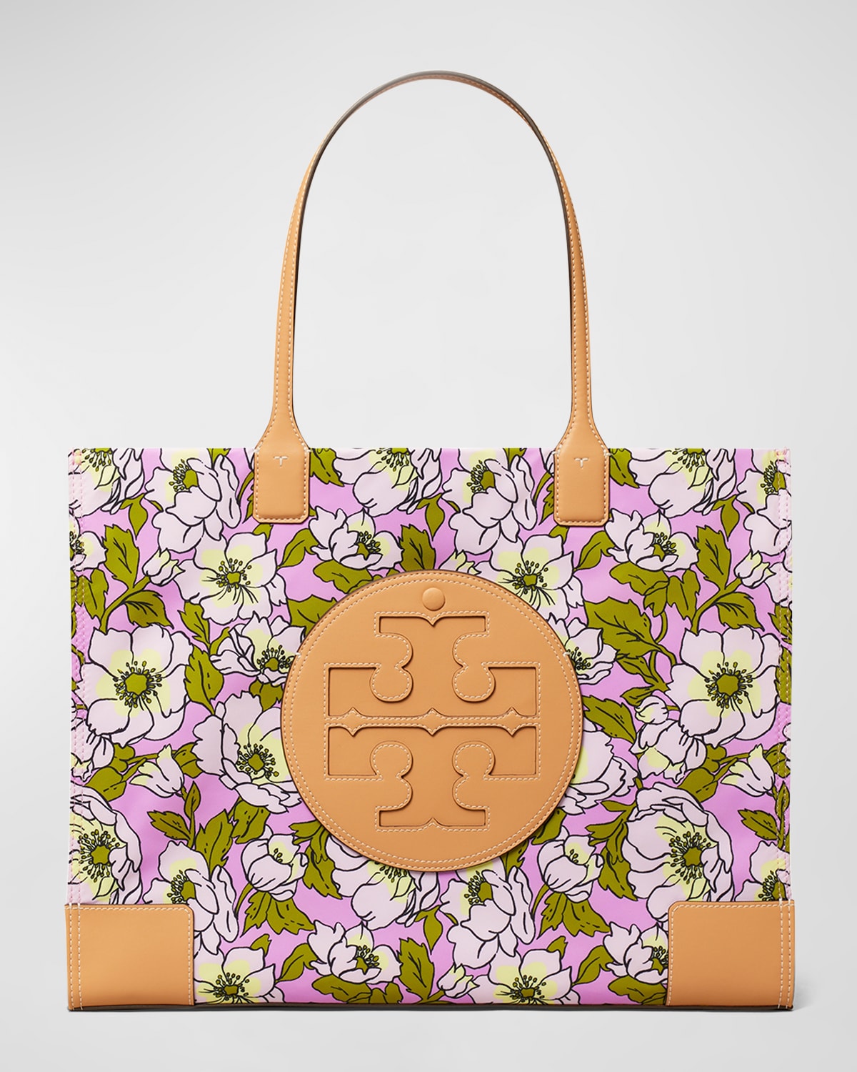 Tory Burch Small Ella Floral Recycled Polyester Tote In Bold Flower