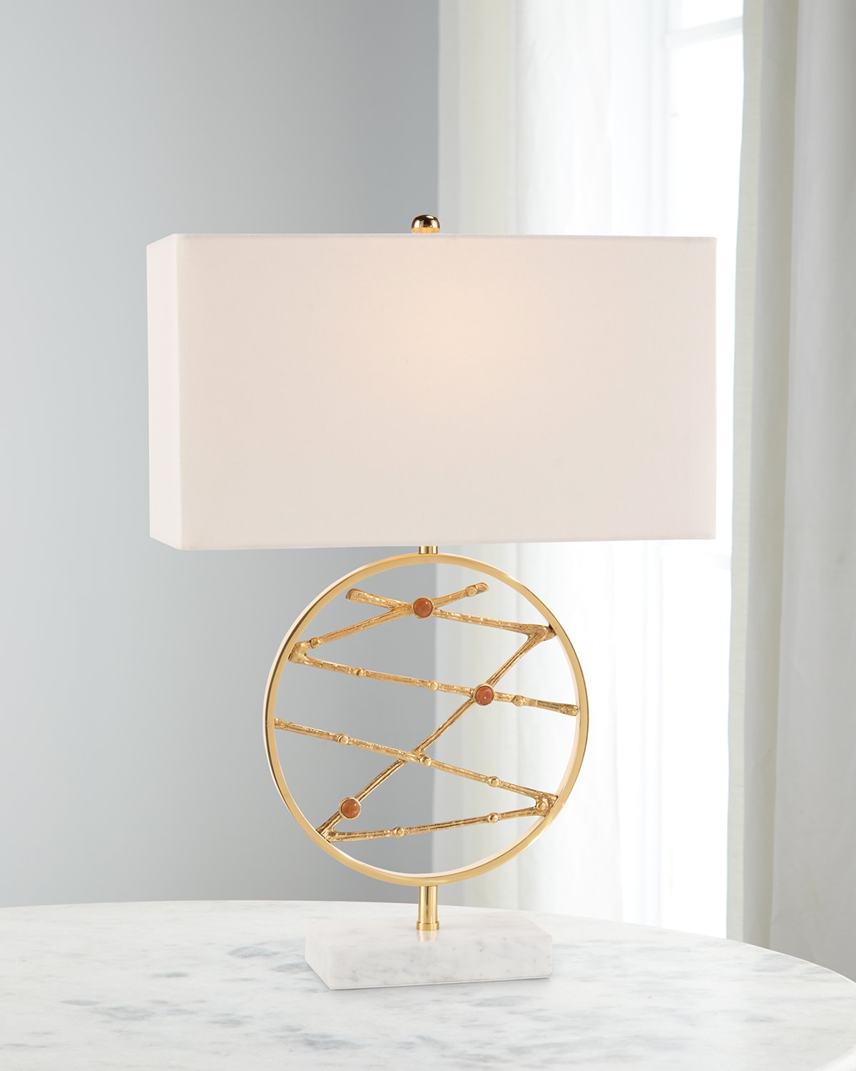 John-richard Collection Golden Jasper Table Lamp