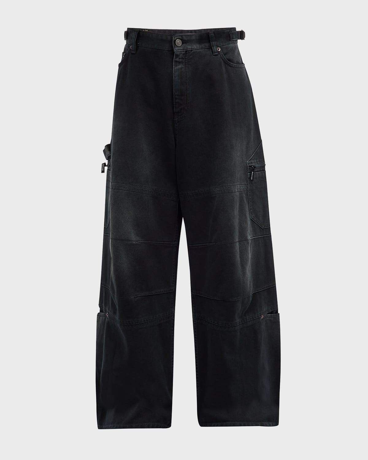 Balenciaga Cargo Pants In 1672 Sunbleached Black