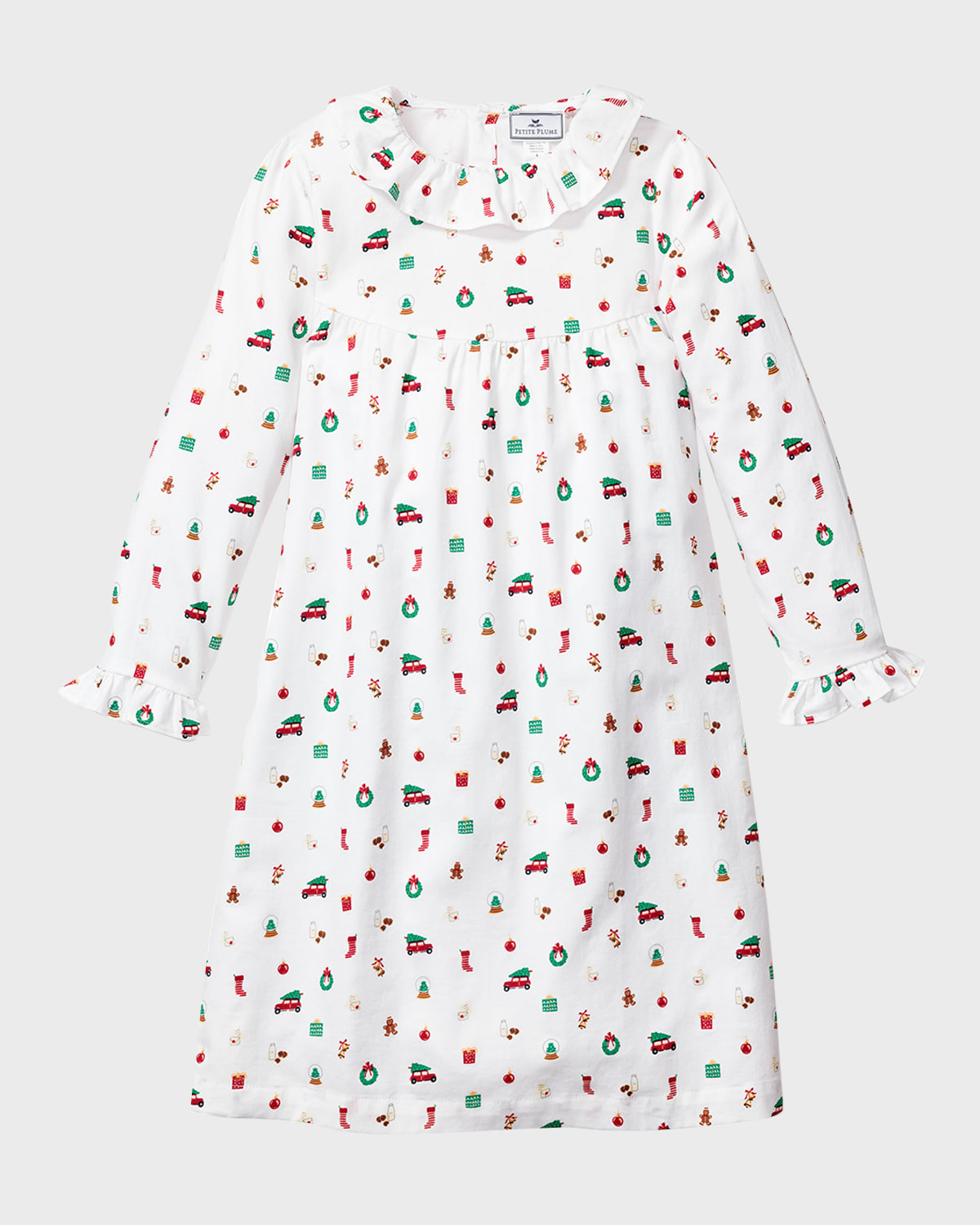 Shop Petite Plume Girl's Scarlett Winter Nostalgia Nightgown In White