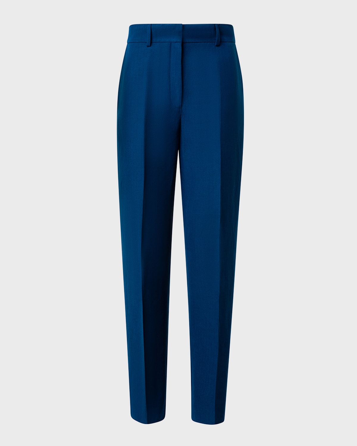 Shop Akris Punto Feryn Changent Linen Tapered Pants In Ink