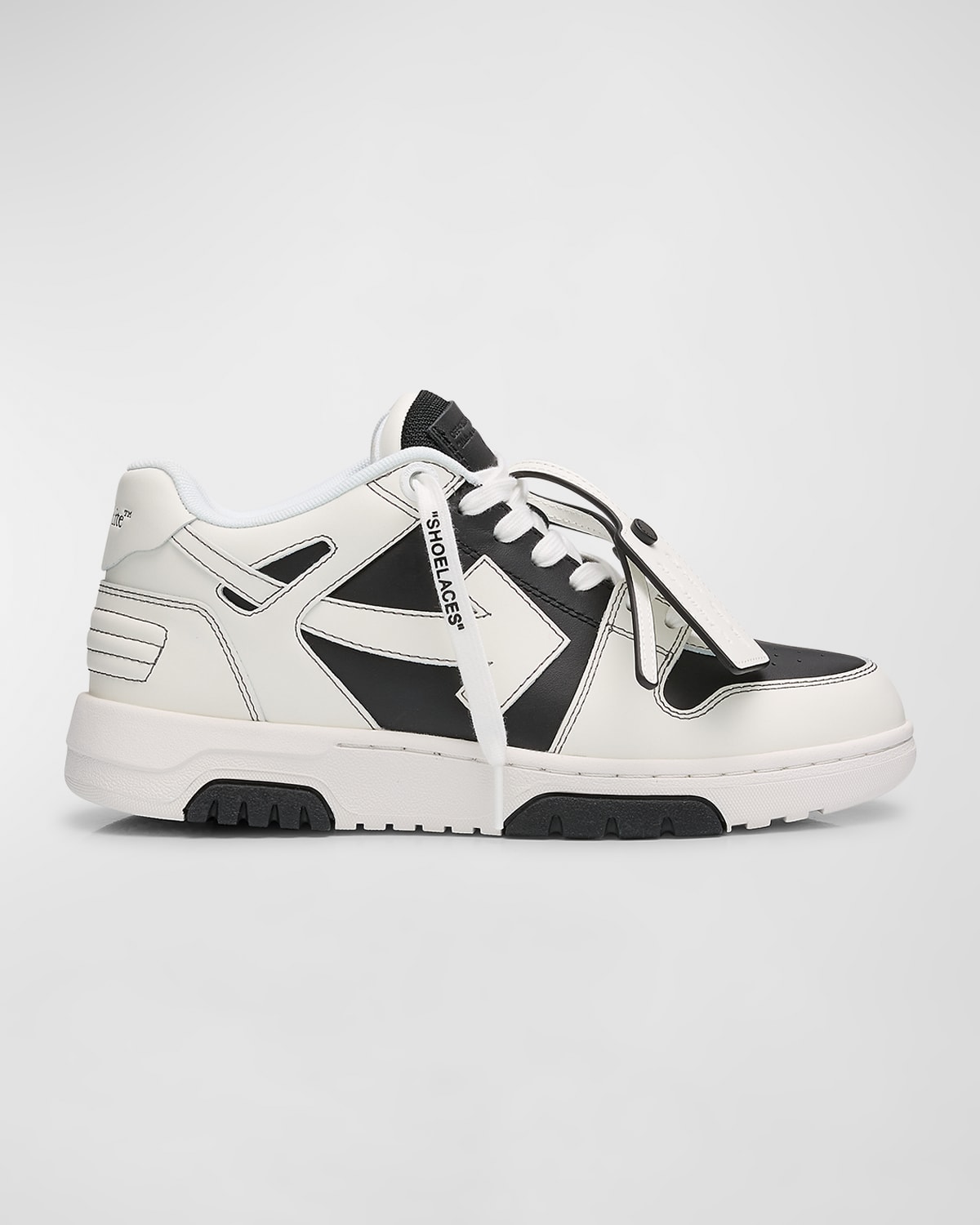 Shop Off-white Out Of Office Bicolor Sneakers In Black White