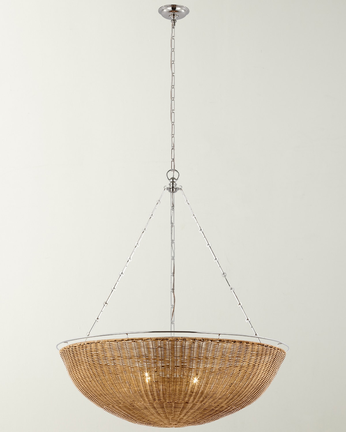 Visual Comfort Signature Clovis 38" 4-light Chandelier By Chapman & Myers In Brown