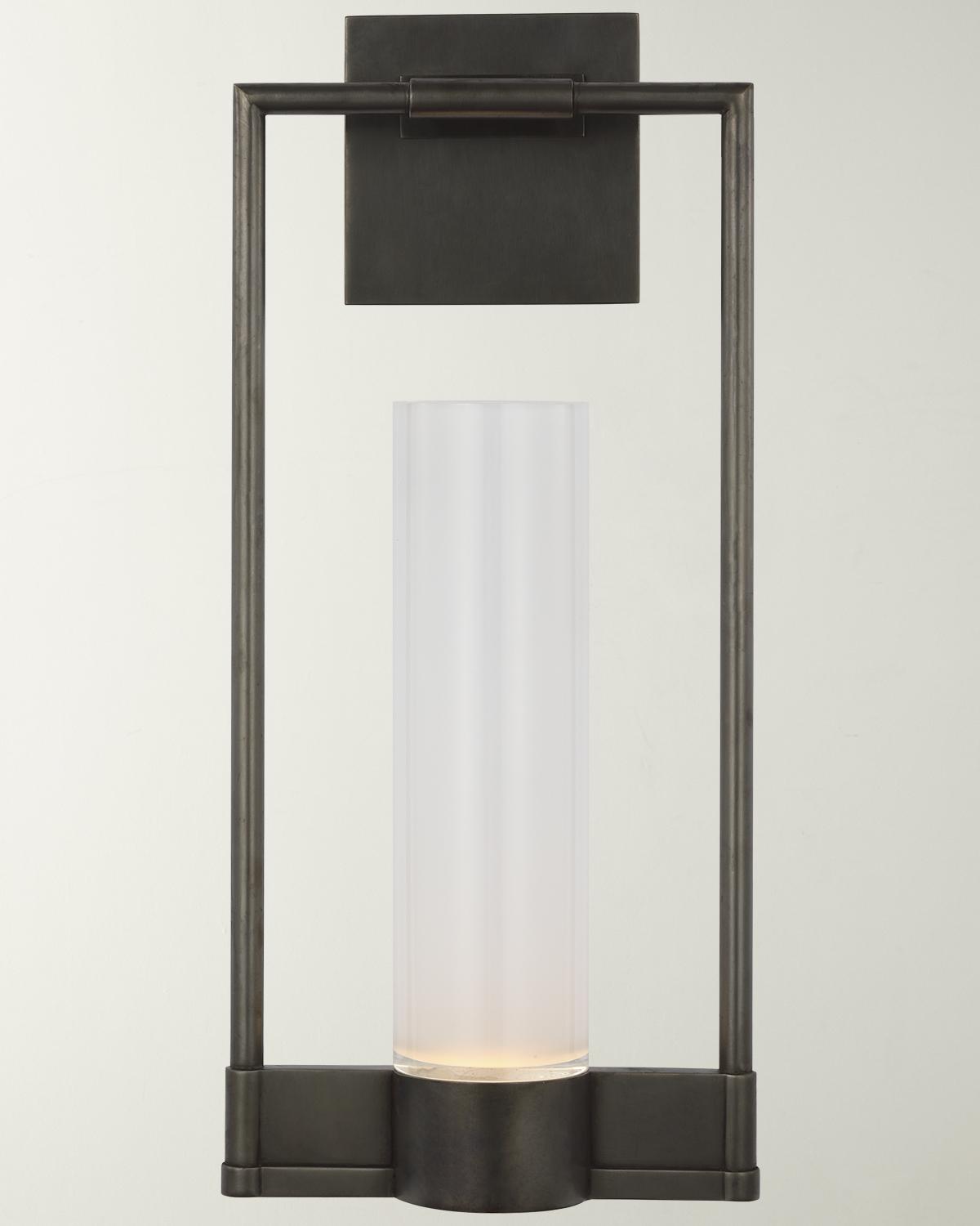 Visual Comfort Signature Lucid Single Bracketed Sconce By Ray Booth In Black