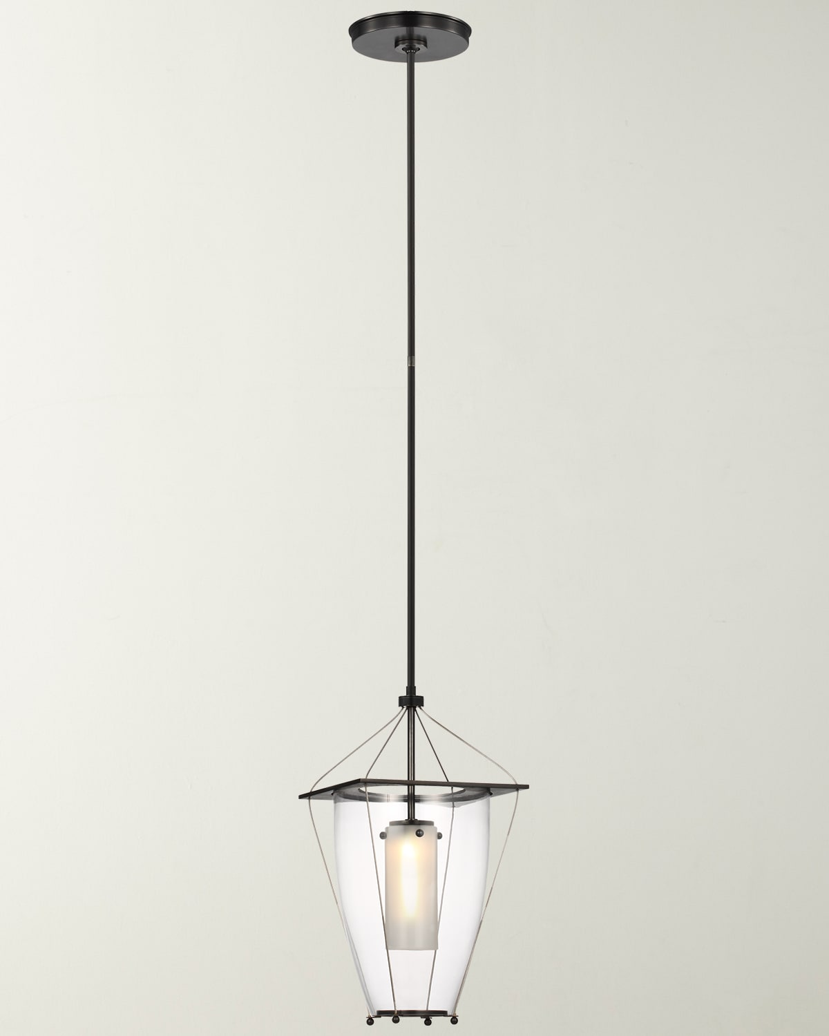 Visual Comfort Signature Ovalle 9" Pendant Lantern By Ray Booth In Black