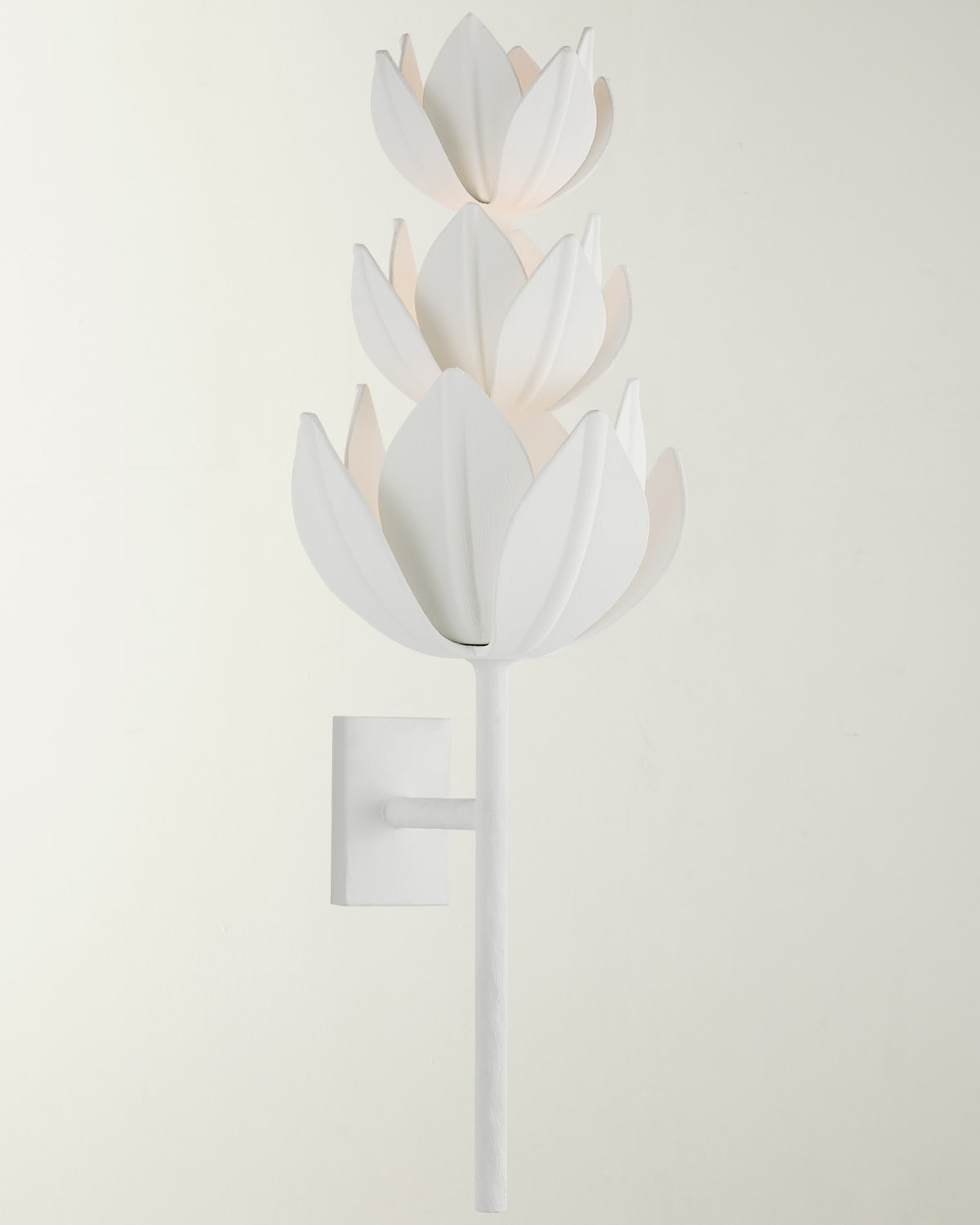 Visual Comfort Signature Alberto Three-tier Sconce By Julie Neill In White