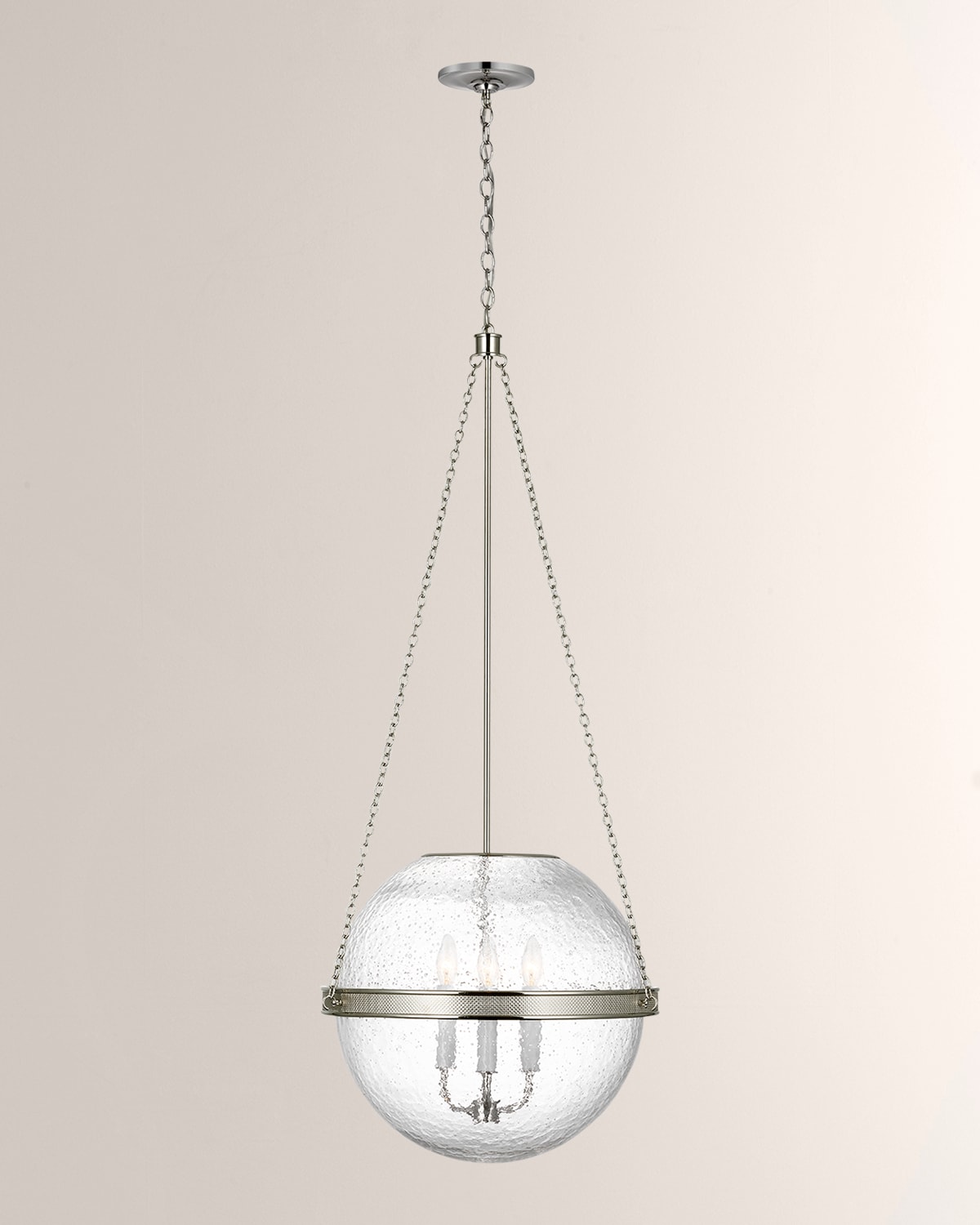 Visual Comfort Signature Reese Globe Pendant Light By Marie Flanigan In Gray