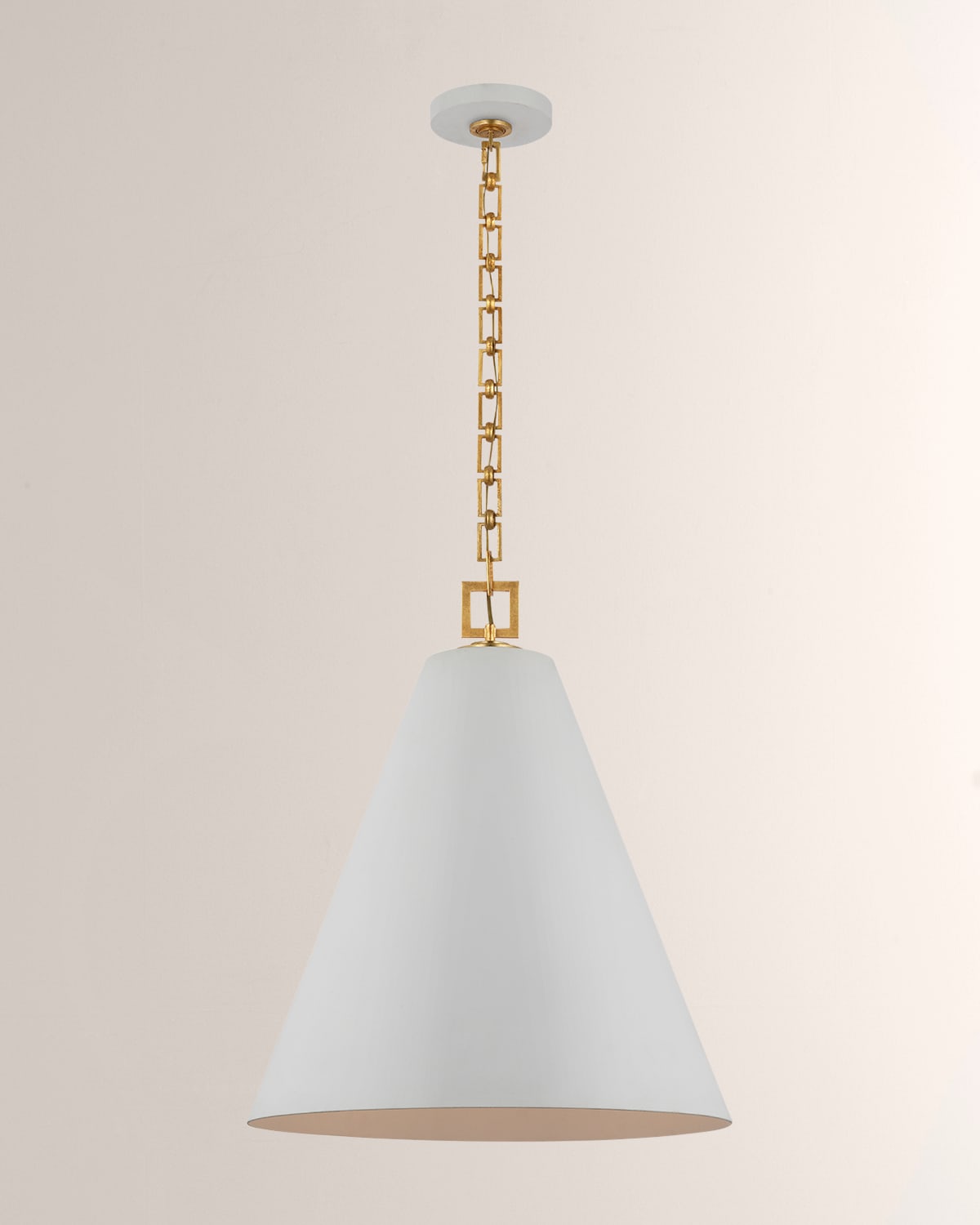 Visual Comfort Signature Theo 22" Pendant Light By Julie Neill In White