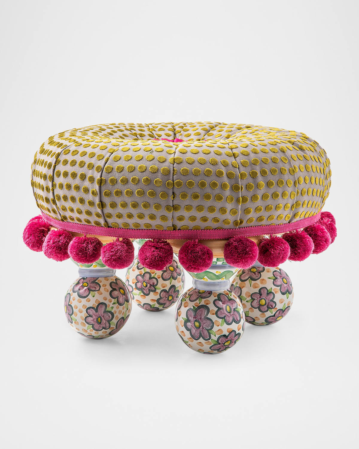 Mackenzie-childs Magnifique Tuffet
