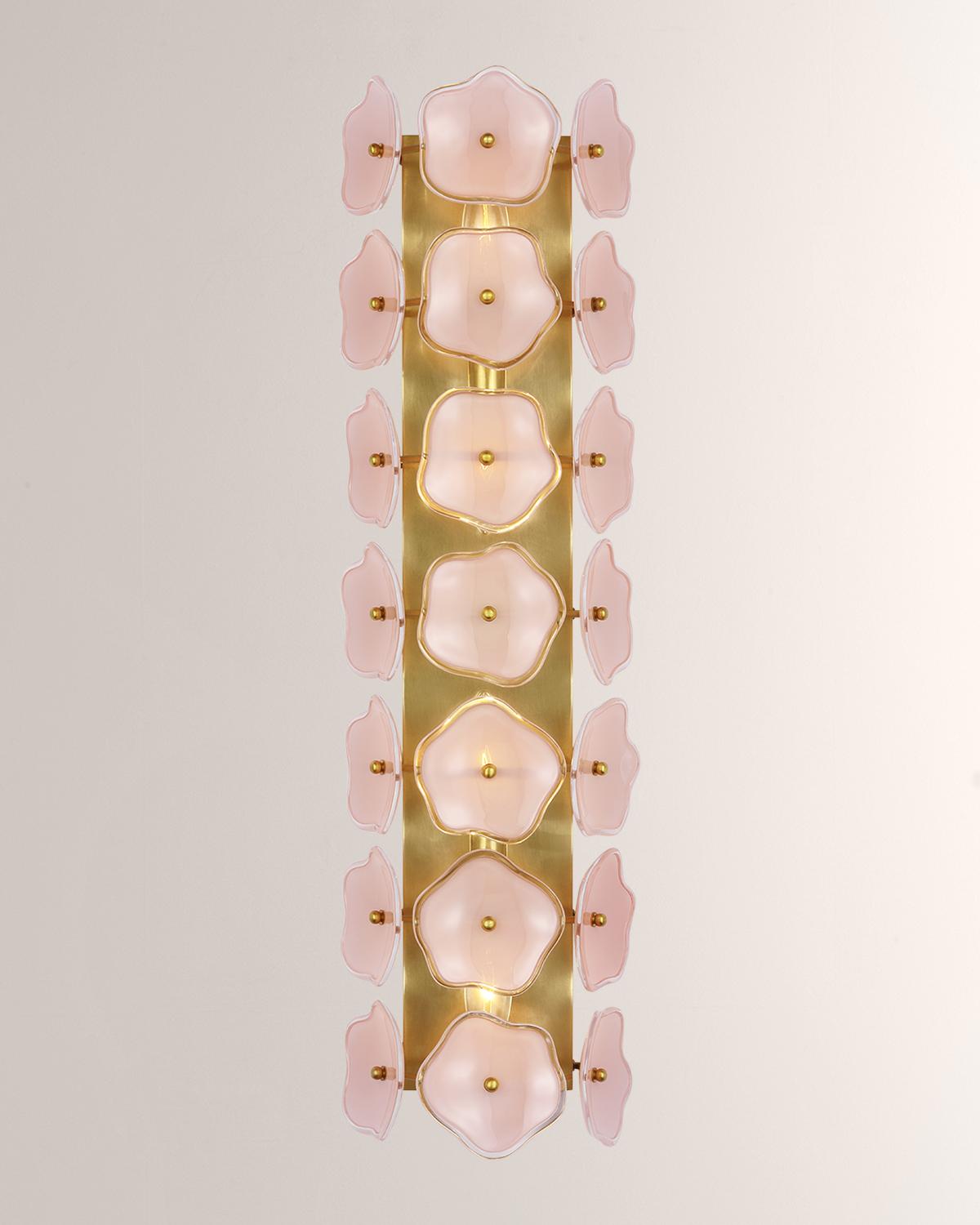 Visual Comfort Signature Leighton 28" Sconce By Kate Spade New York In Pink