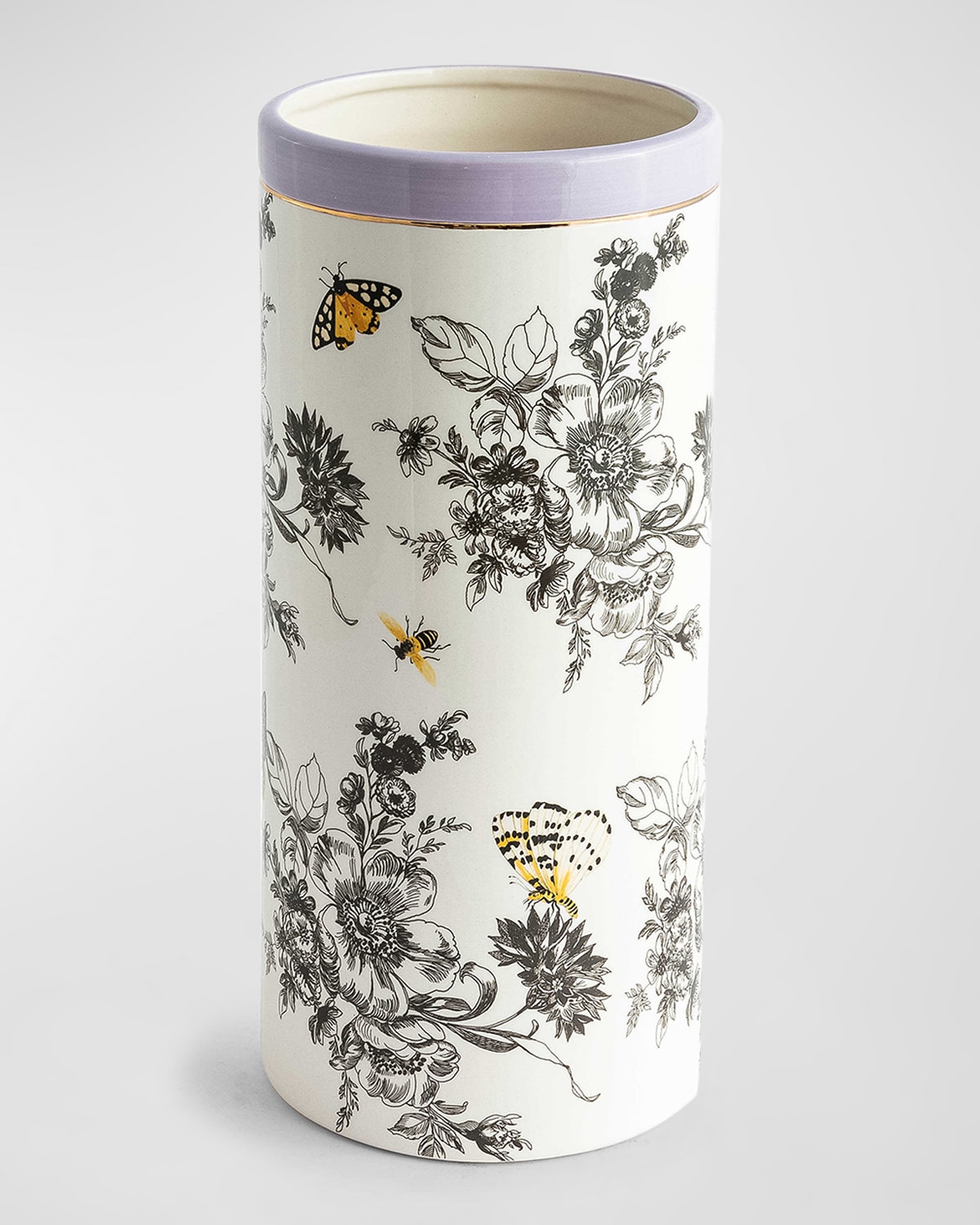 Shop Mackenzie-childs Butterfly Toile Vase, Tall