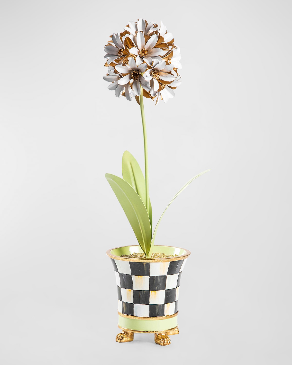 Mackenzie-childs Botany Potted Allium Flower In Multi