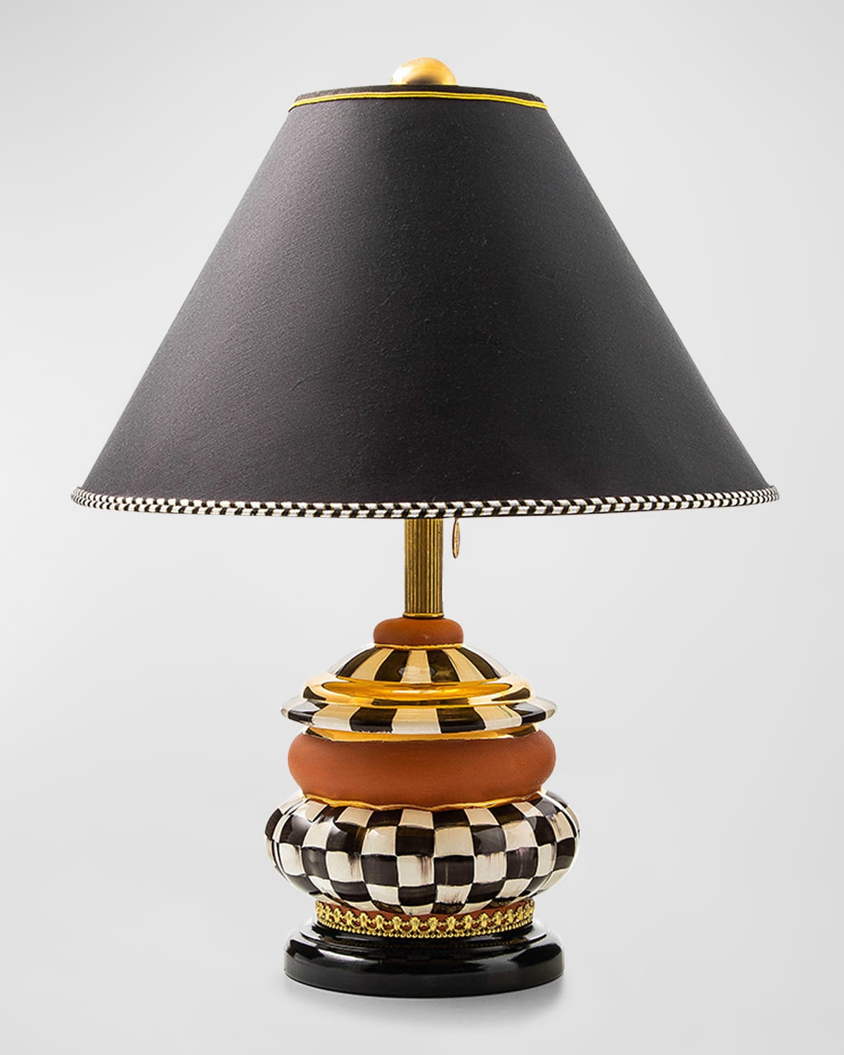 Mackenzie-childs Groovy Courtly Check Table Lamp In Multi