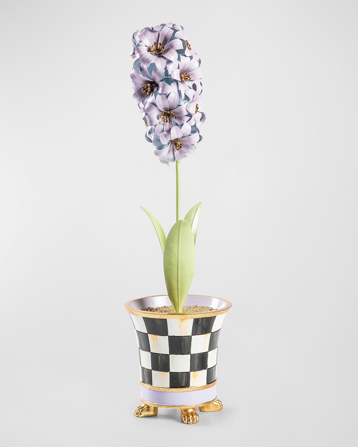 Mackenzie-childs Botany Potted Hyacinth Flower In Multi