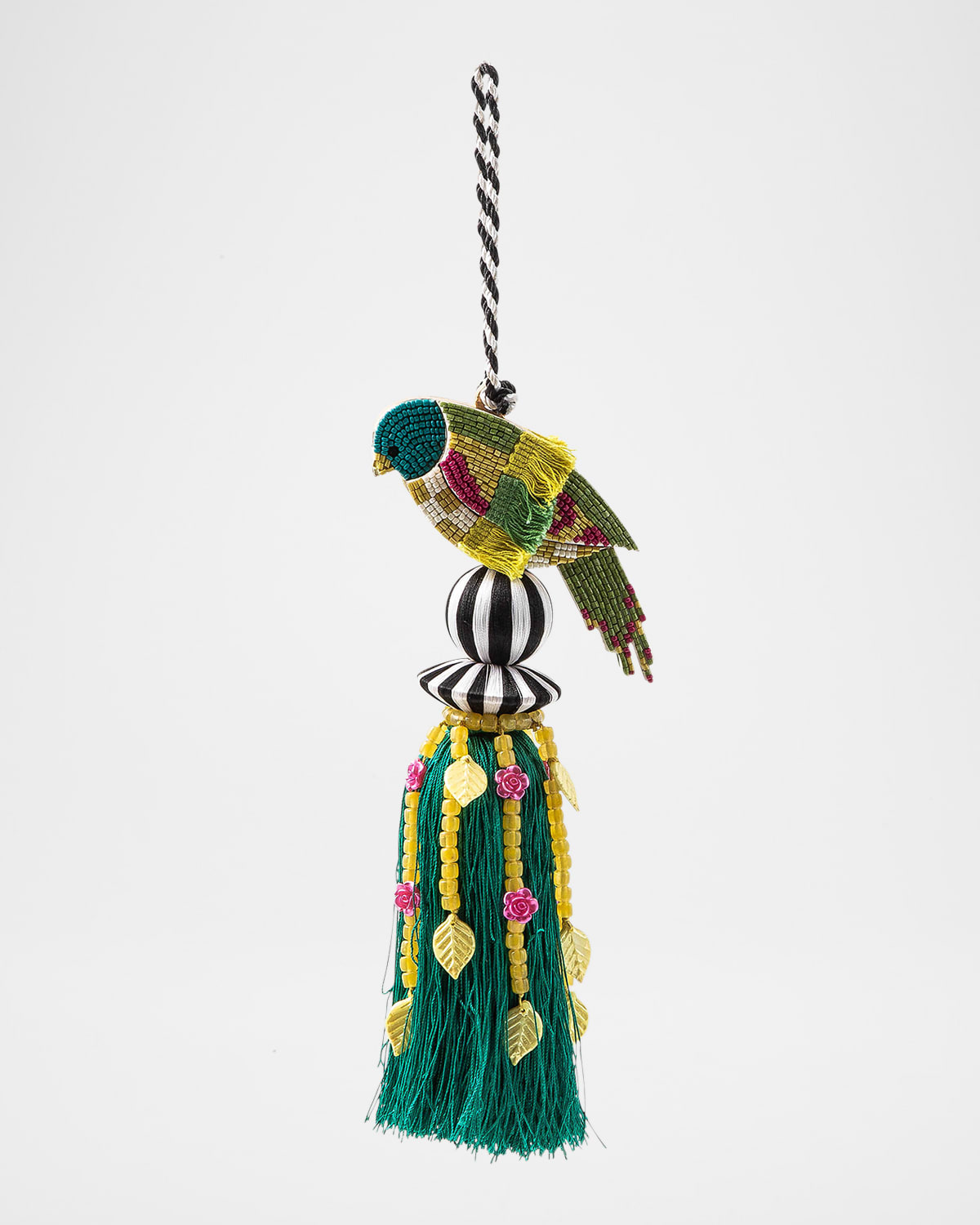 Mackenzie-childs Parakeet Beaded Tassel In Multi