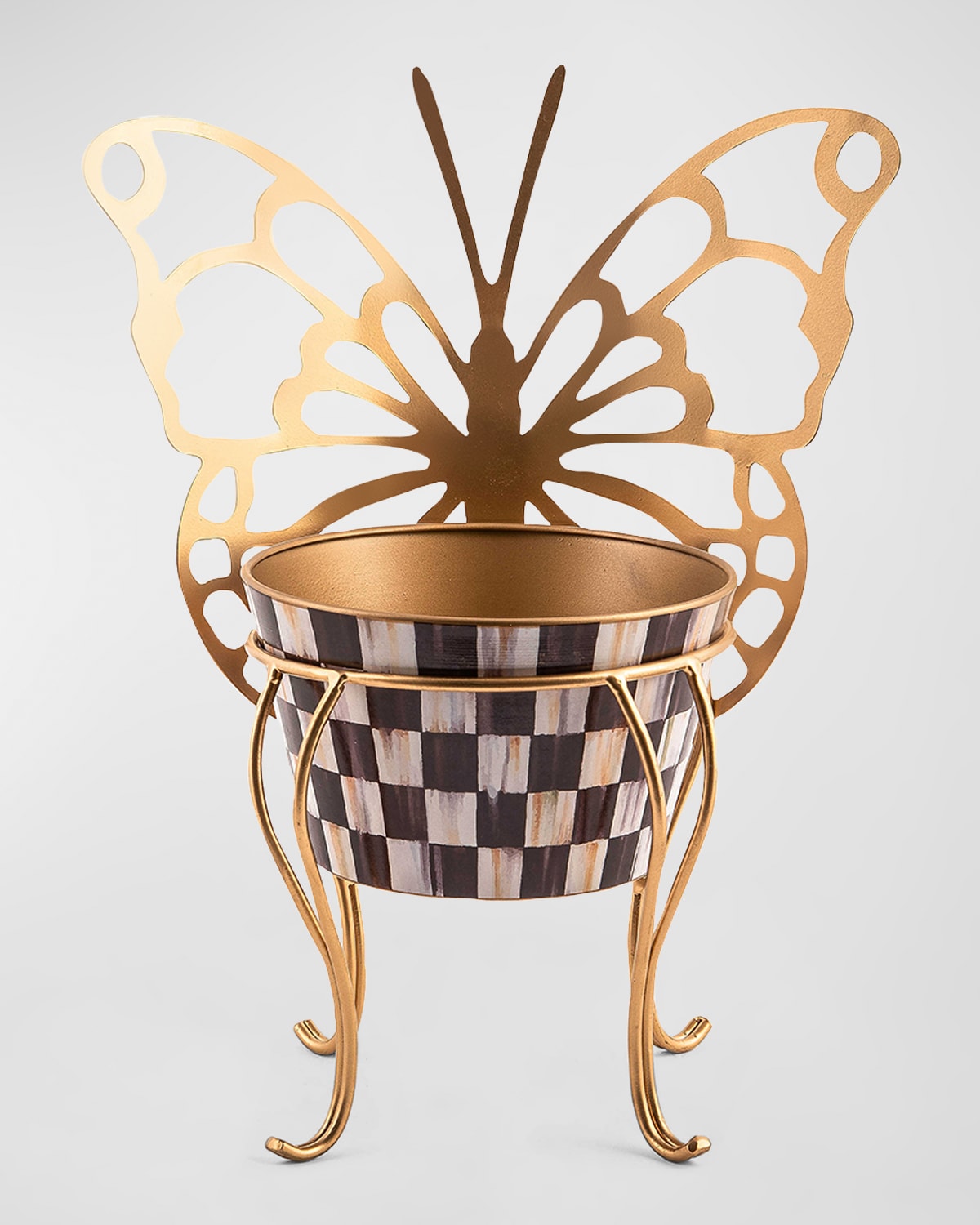Mackenzie-childs Butterfly Plant Holder In Brown