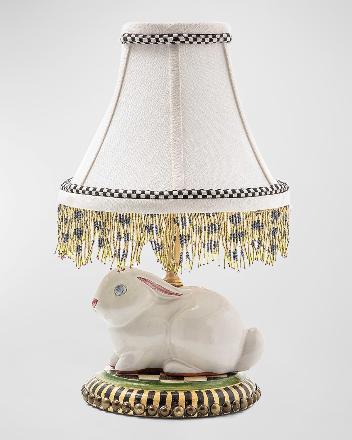 Mackenzie-childs Rabbit Warren 16" Table Lamp In White