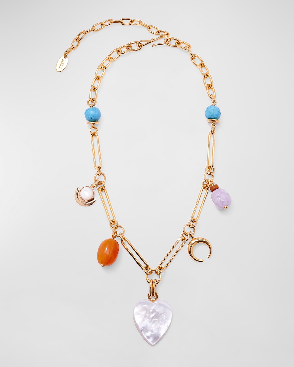 Lizzie Fortunato Moonlight Charm Necklace In Multi