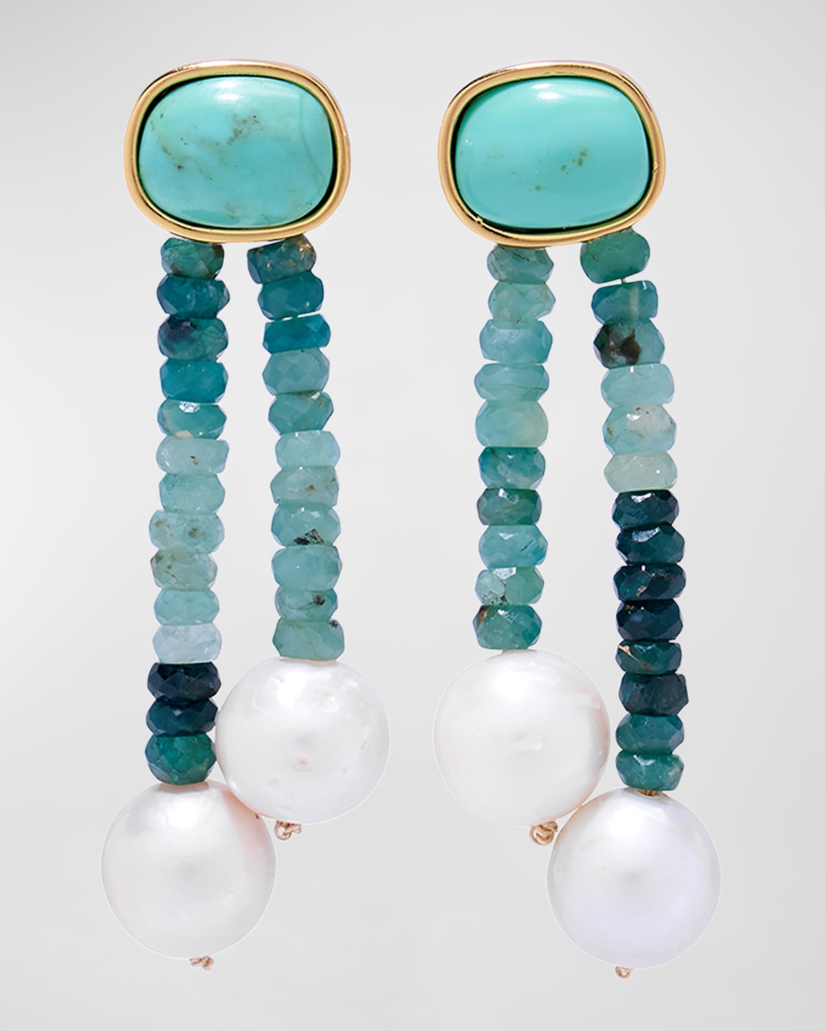 Alvar Turquoise & Pearl Drop Earrings
