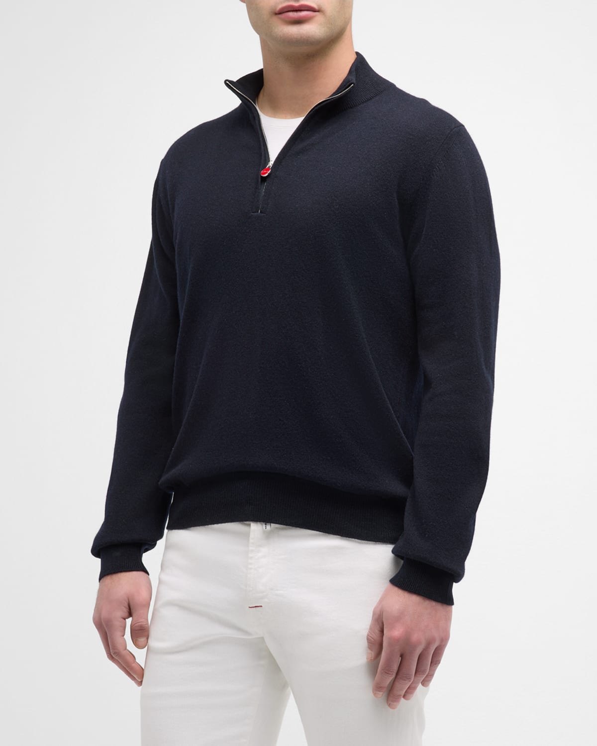 Men's Cashmere Quarter-Zip Sweater