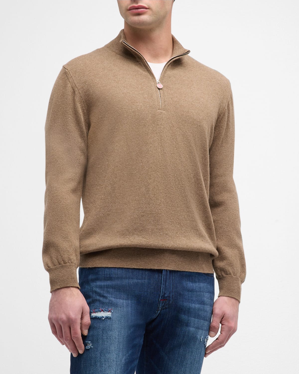 Men's Cashmere Quarter-Zip Sweater