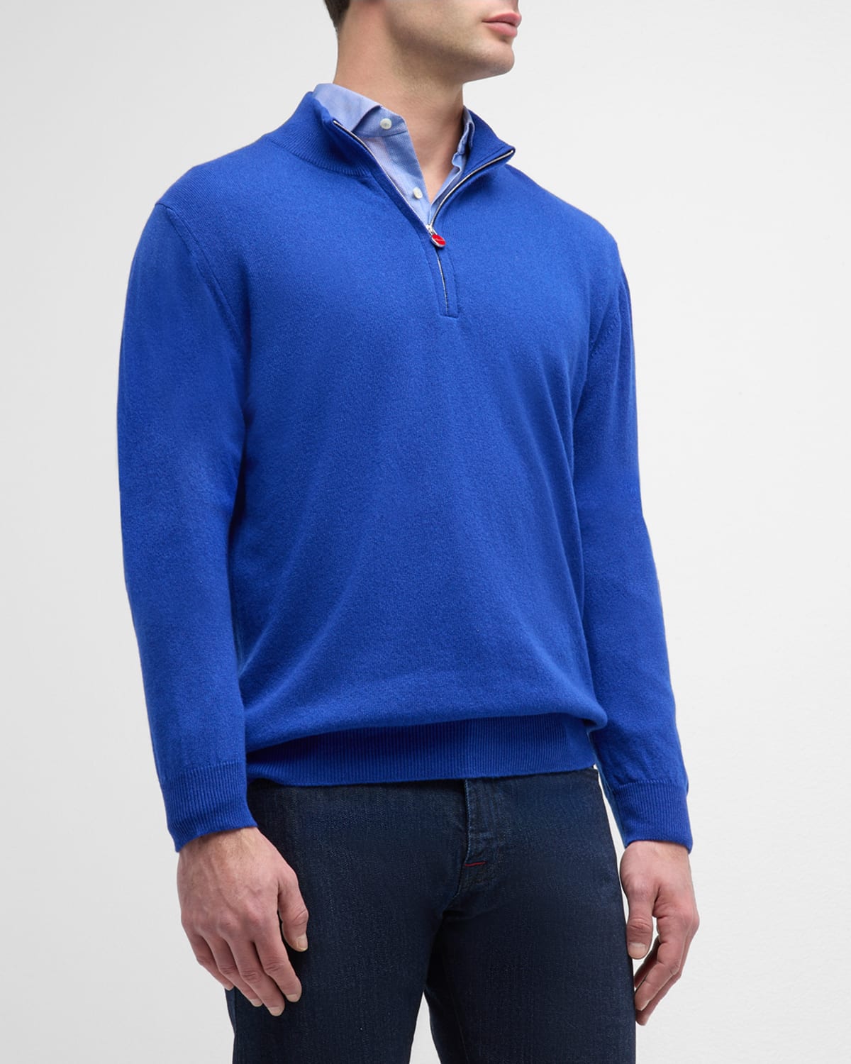 Men's Cashmere Quarter-Zip Sweater