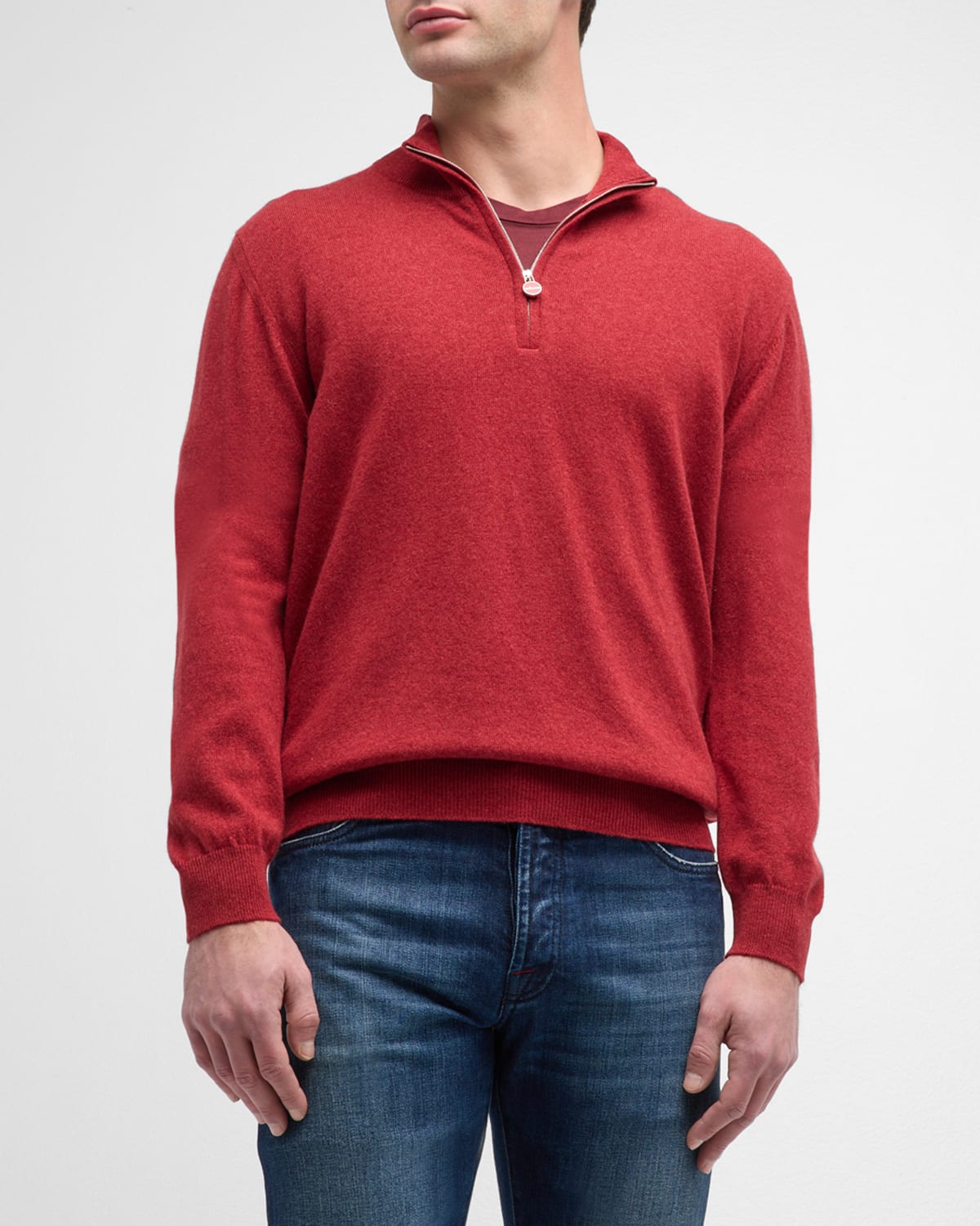 Men's Cashmere Quarter-Zip Sweater