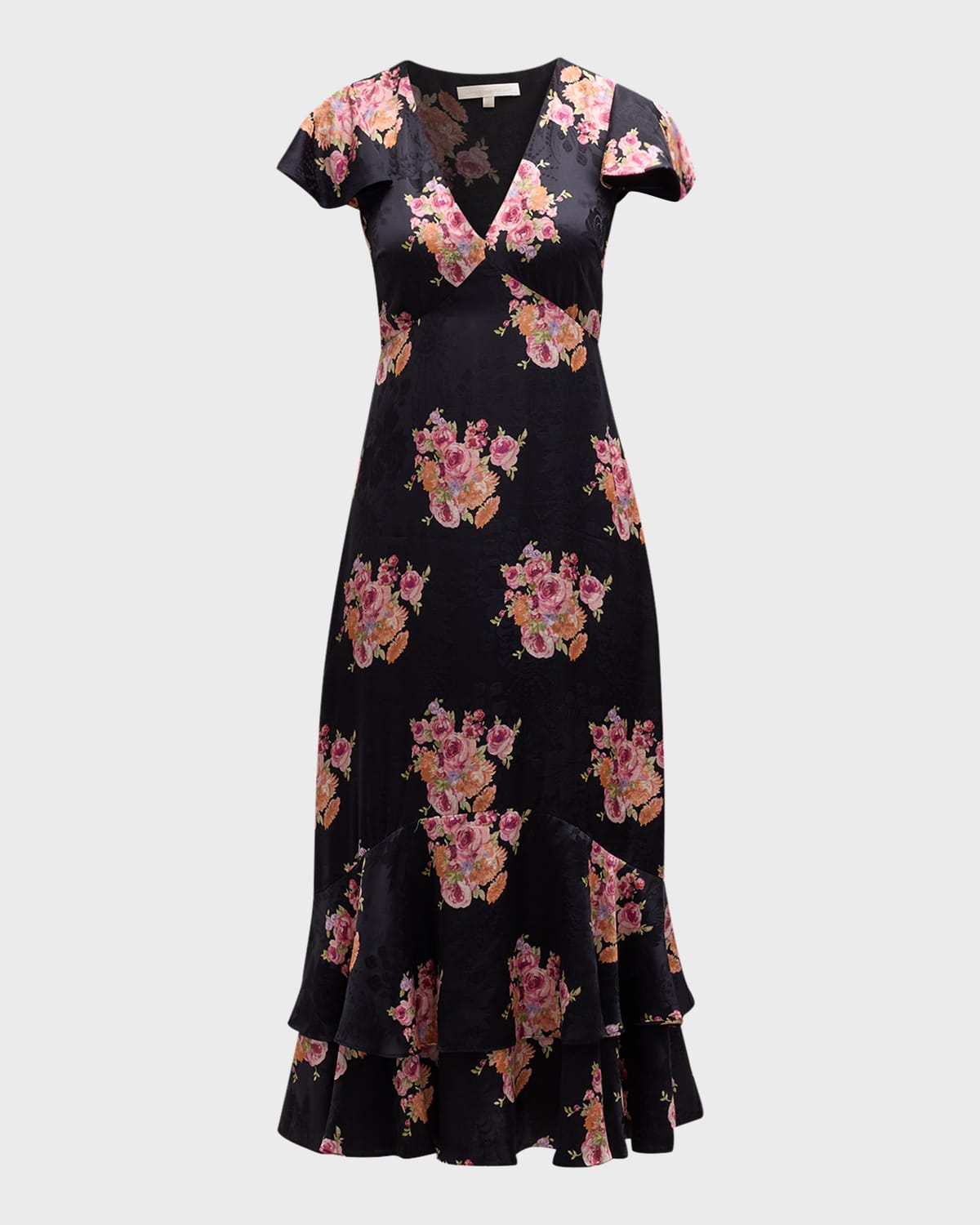 Loveshackfancy Elowen Dress In Black Pearl