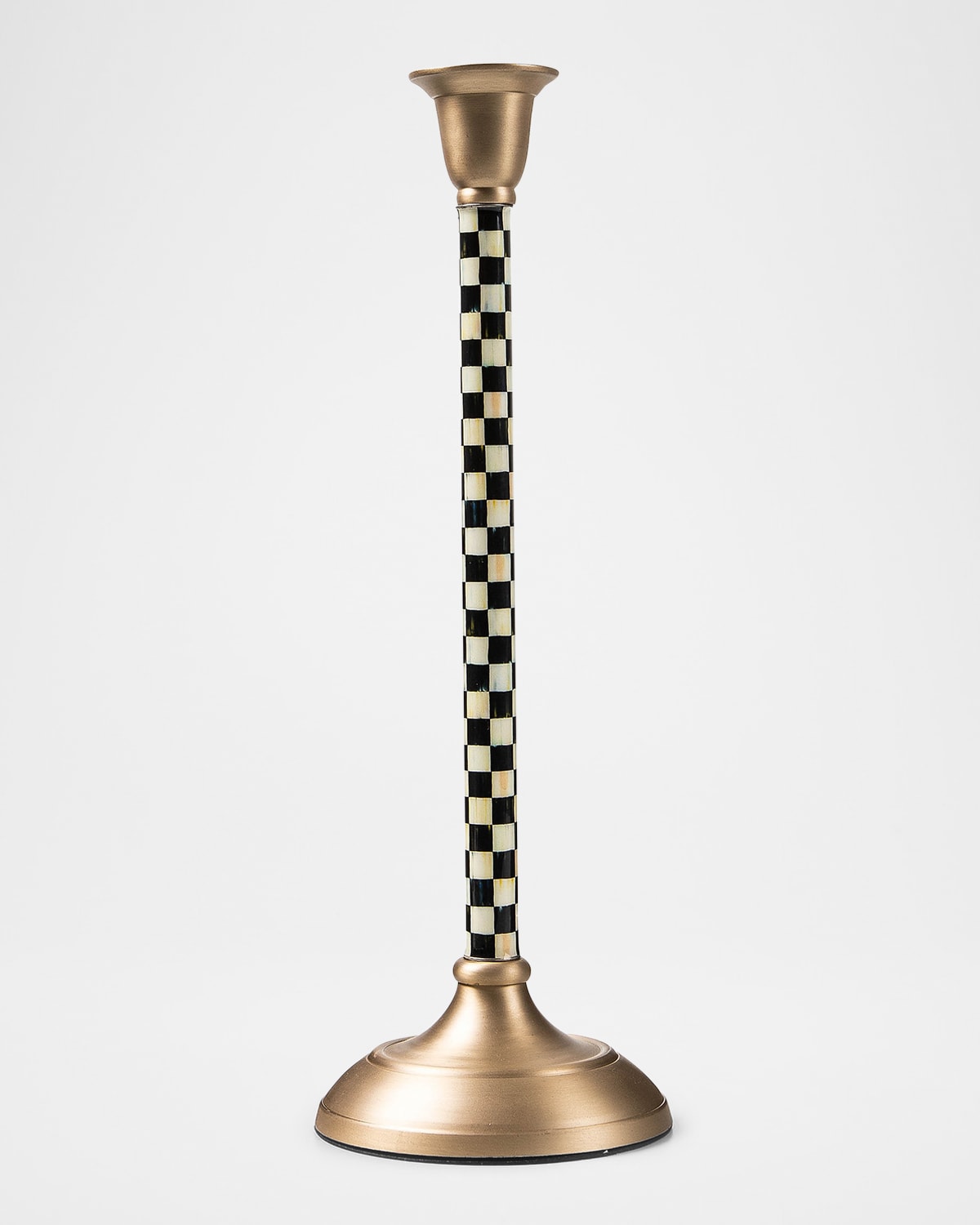 Mackenzie-childs Medium Courtly Check Candlestick