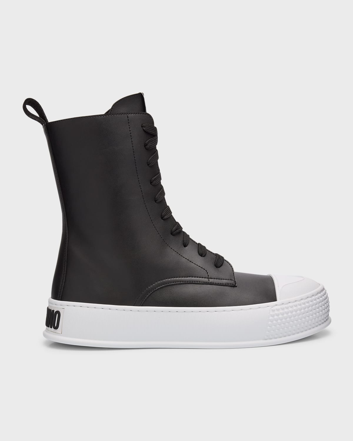 Men's Platform Leather High-Top Sneakers