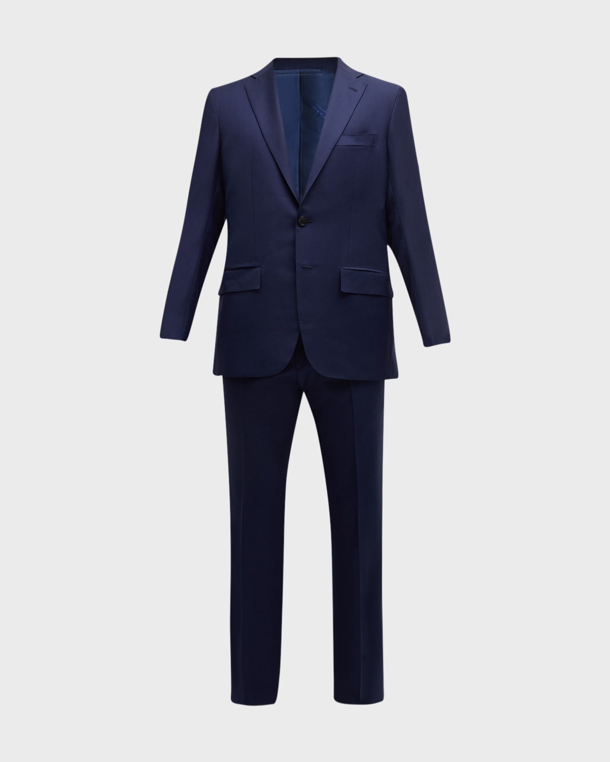 Men's Solid Wool Suit