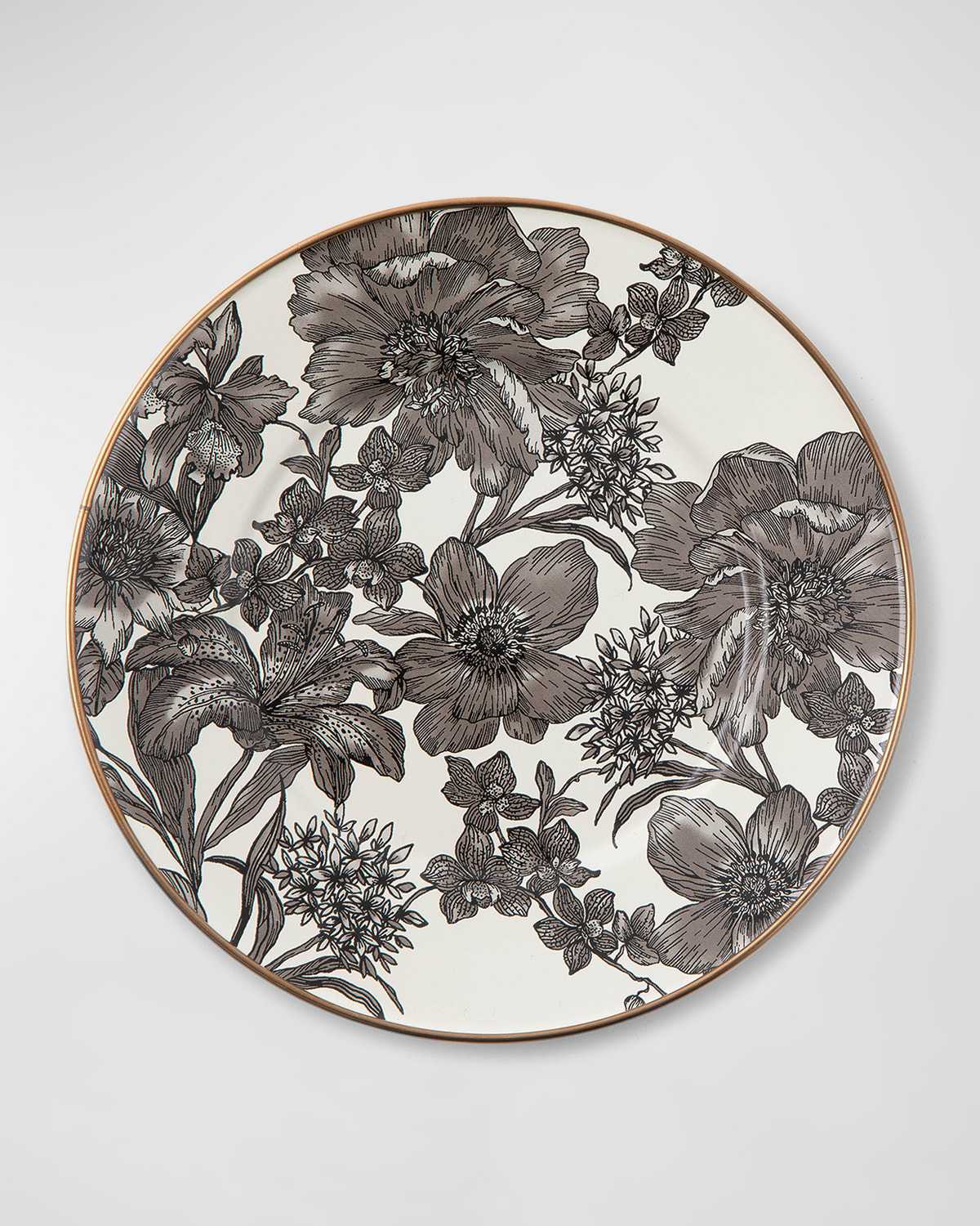 Mackenzie-childs English Garden Enamel Salad Dessert Plate Sterling