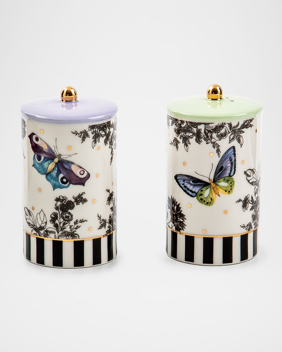 Shop Mackenzie-childs Butterfly Toile Salt Pepper Set