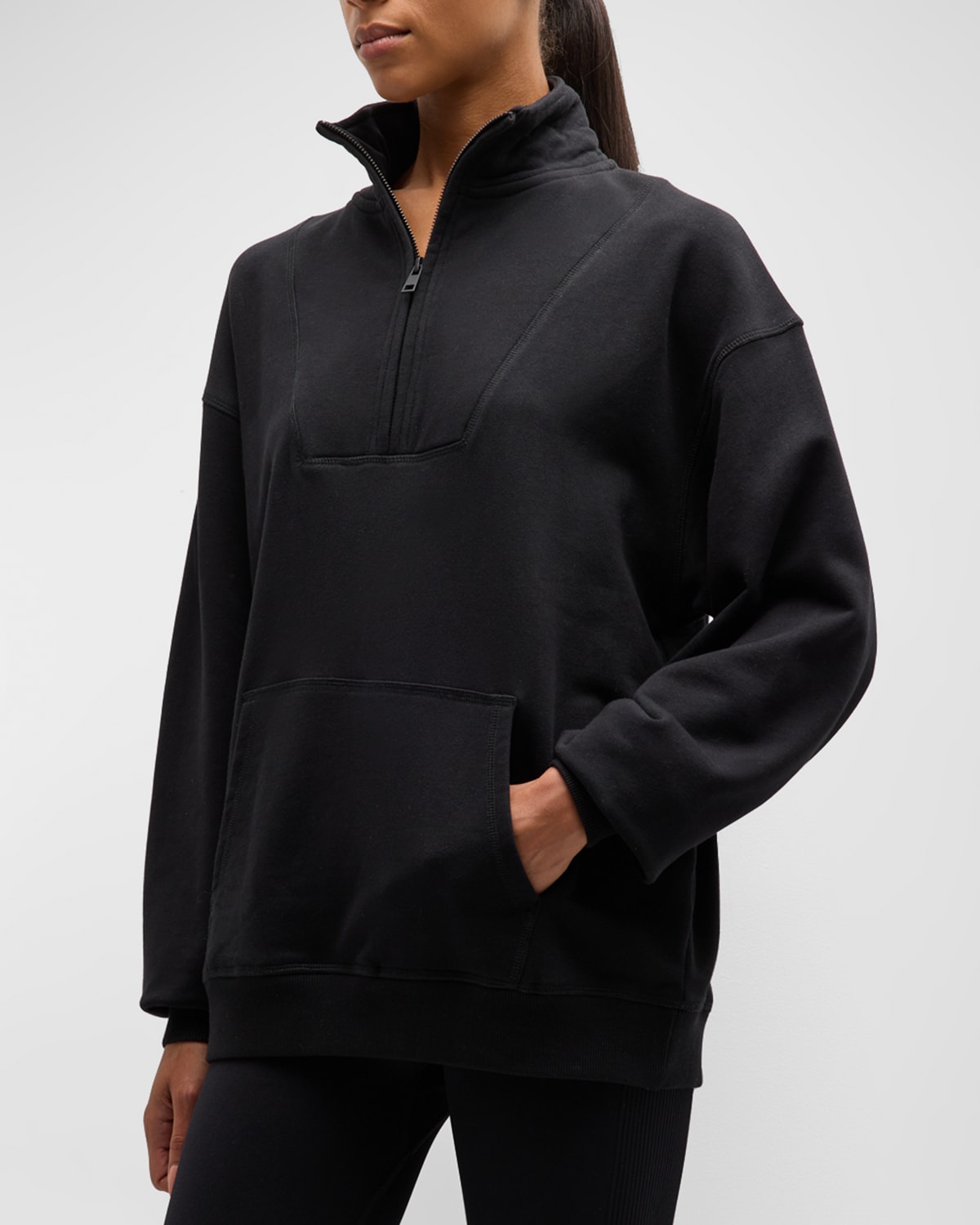 Shop The Upside Jerome Half-zip Pullover In Black