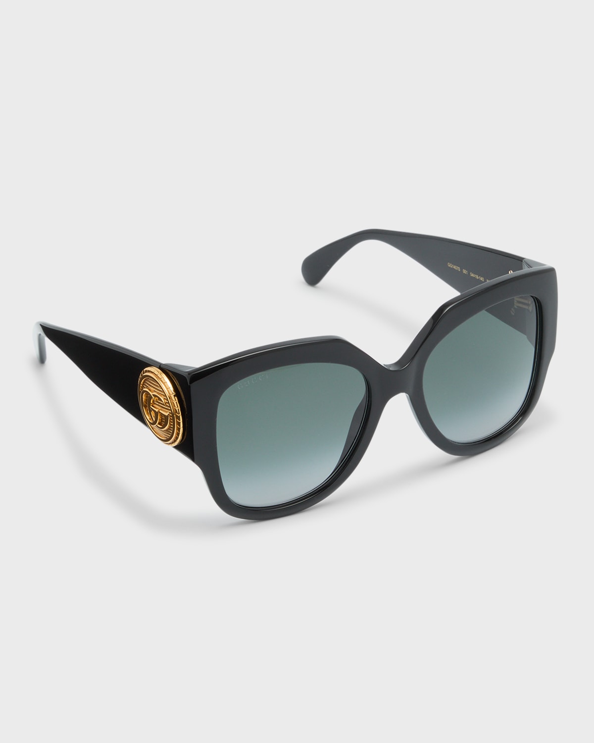 Gucci Gradient Butterfly Sunglasses In Black