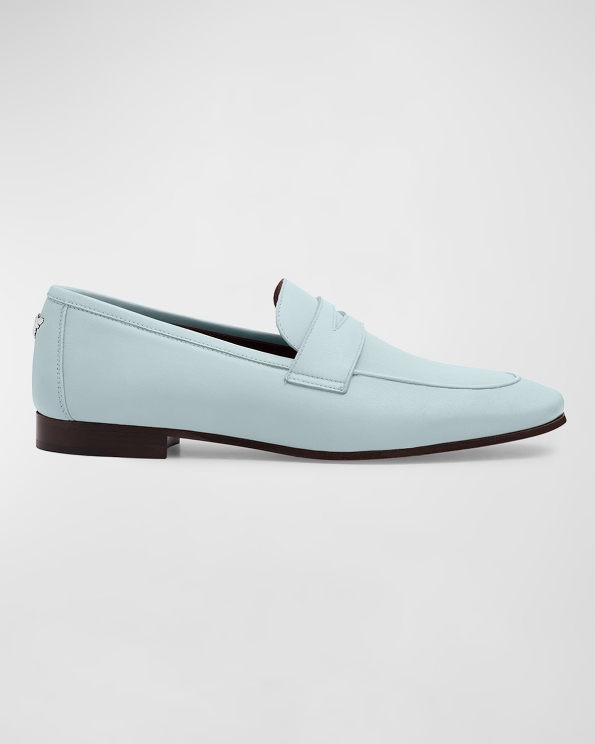 Leather Flat Penny Loafers