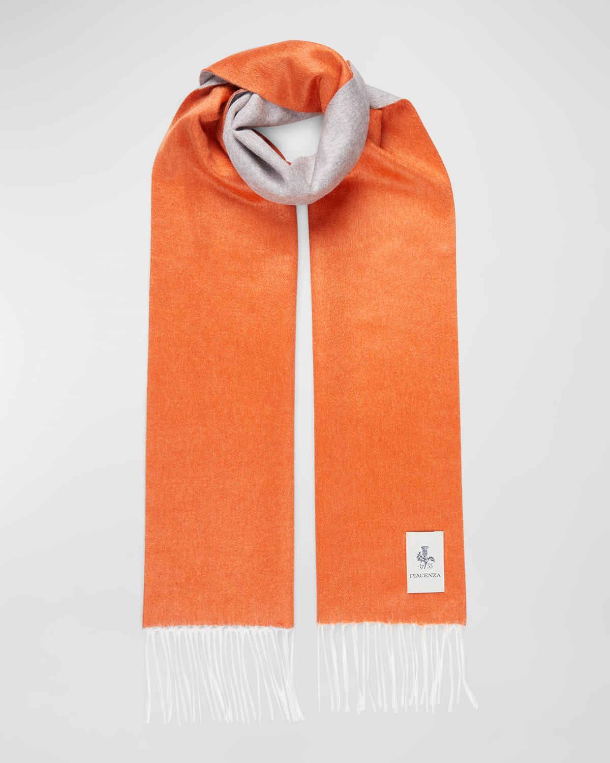 Men's Two-Tone Cashmere-Silk Scarf