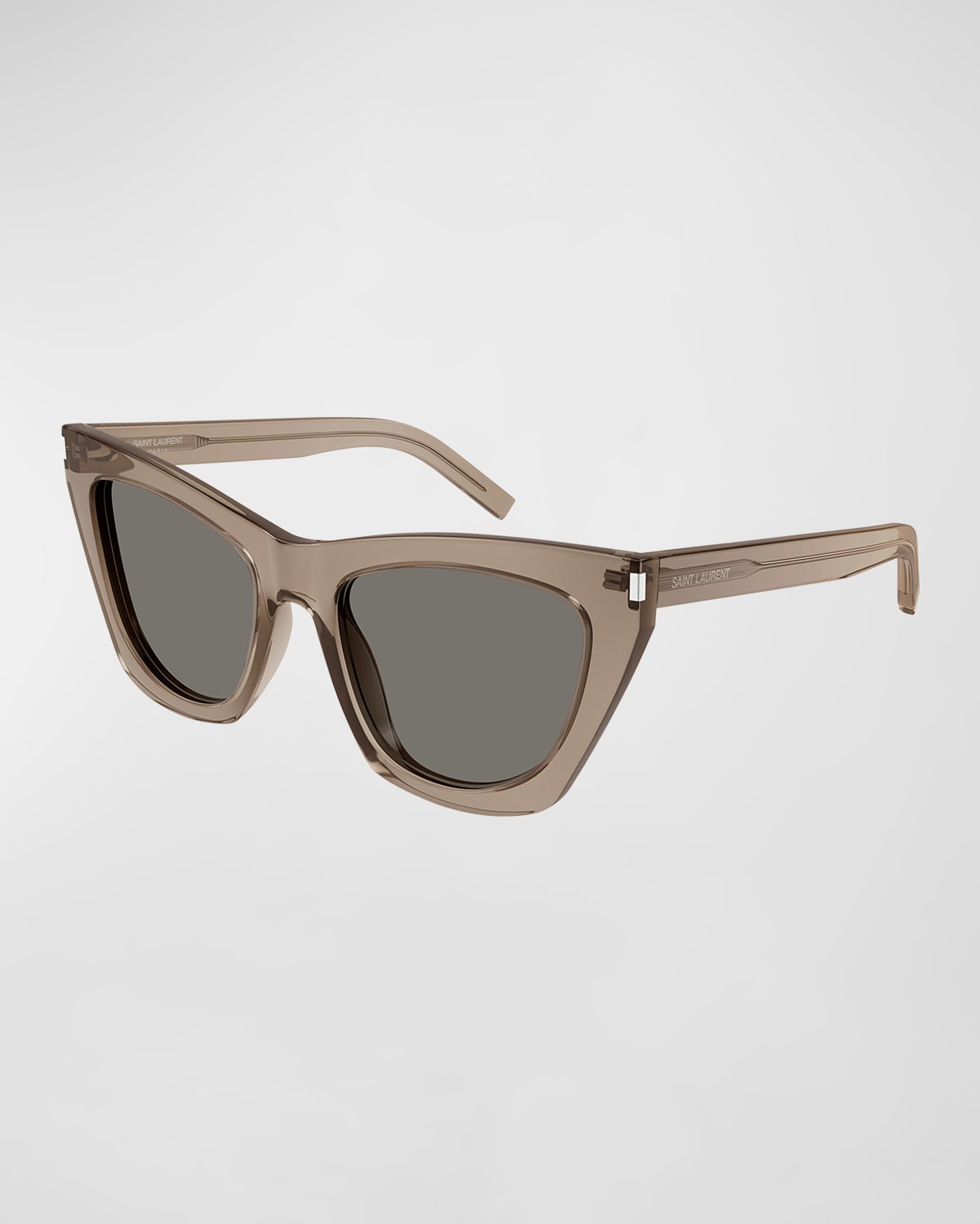 Saint Laurent Kate Acetate Cat-eye Sunglasses In Brown