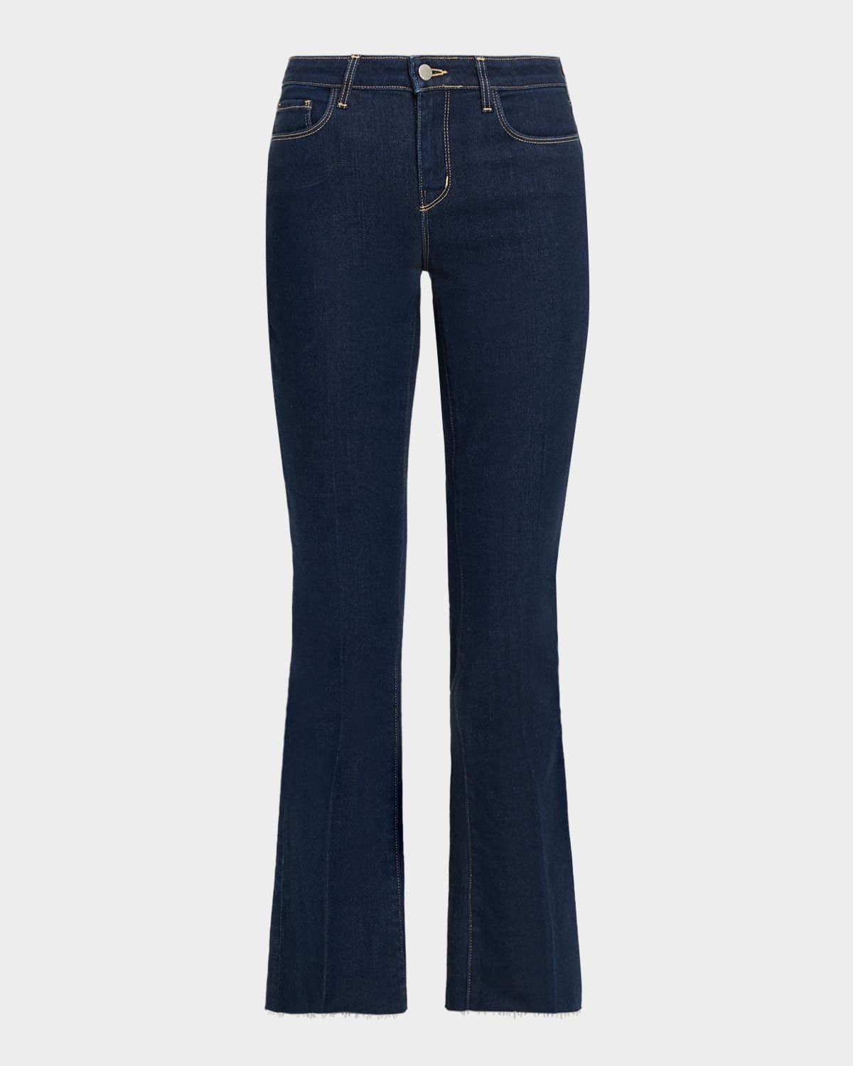 L'agence Sneeki Low-rise Sneaker Straight Jeans In Black