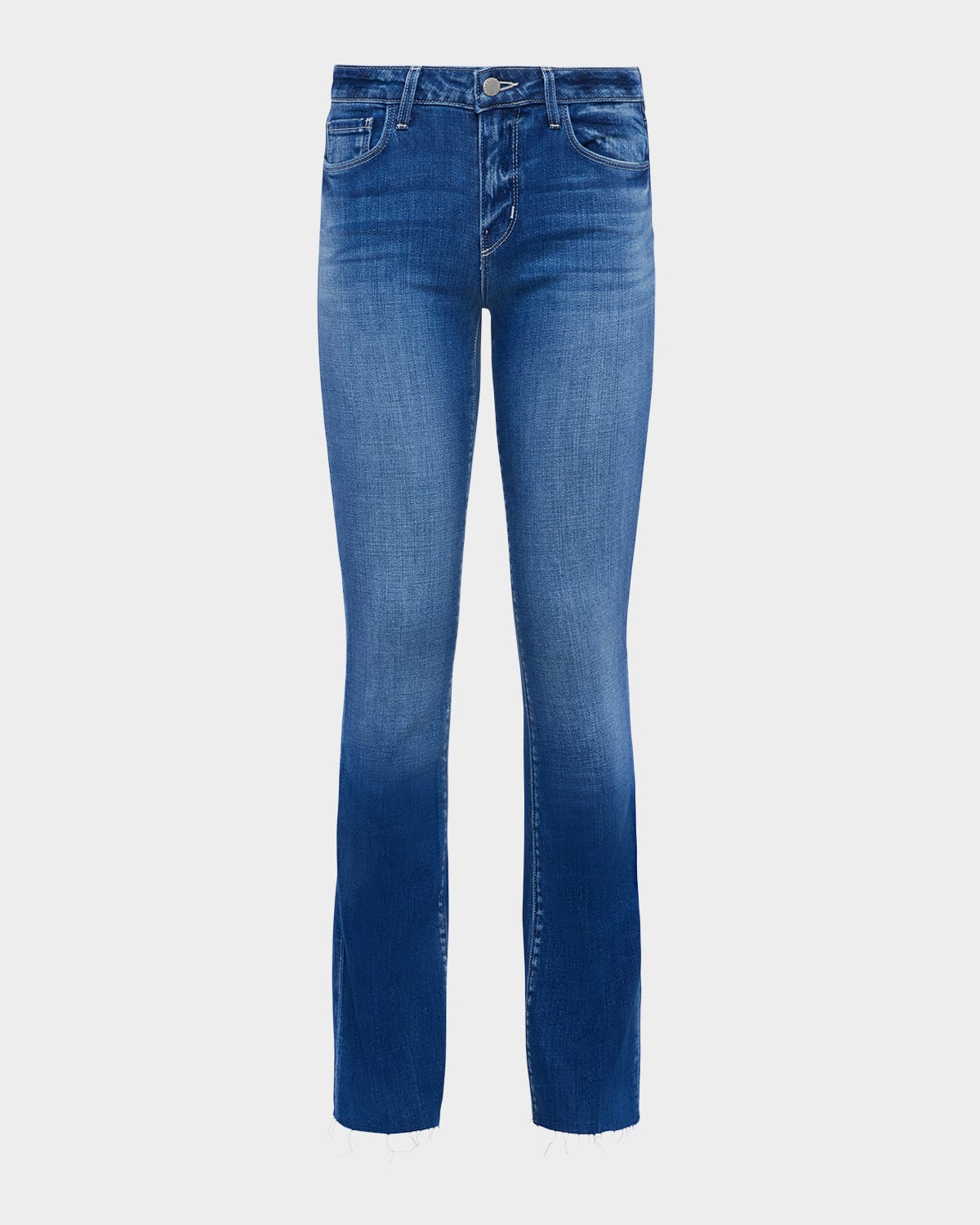 L Agence Sneeki Low-rise Sneaker Straight Jeans In Palermo