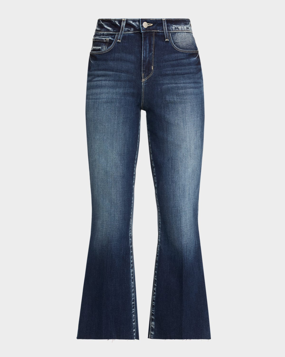 L'agence Kendra High Rise Kick-flare Jeans In Blue